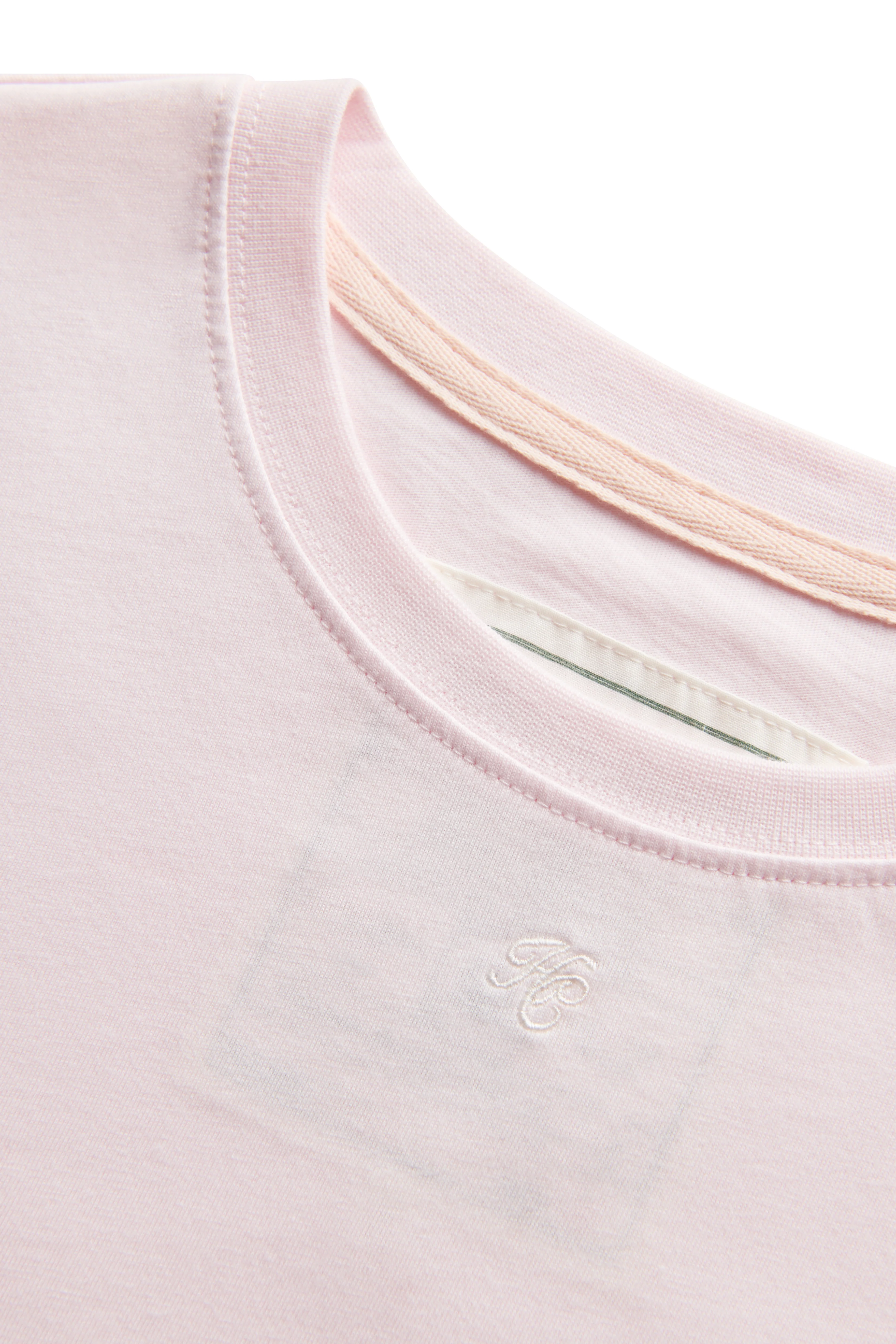 Relaxed Fit Monogram Tee (Pale Pink) - Image 6