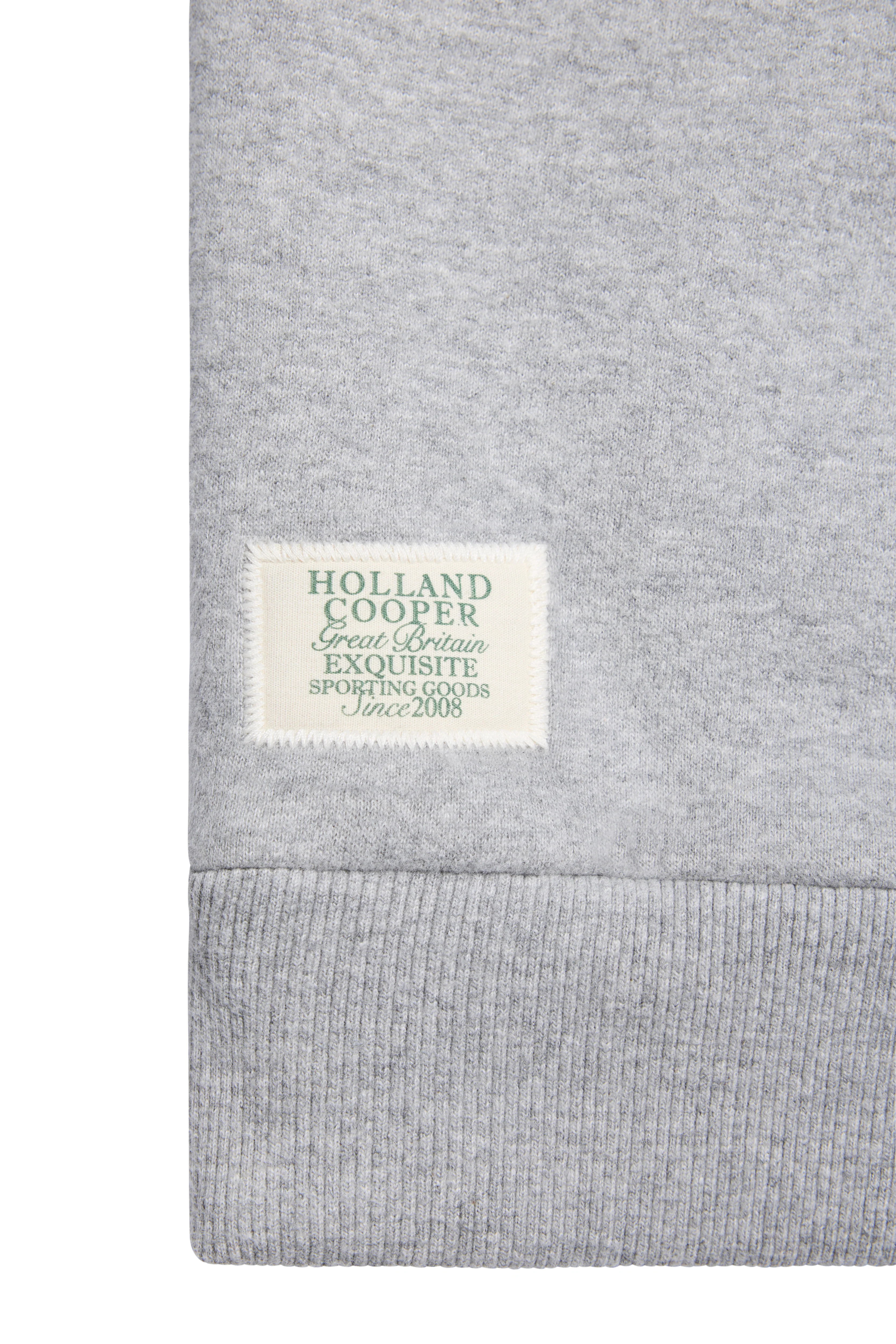 Relaxed Fit Script Hoodie (Grey Marl) - Image 10