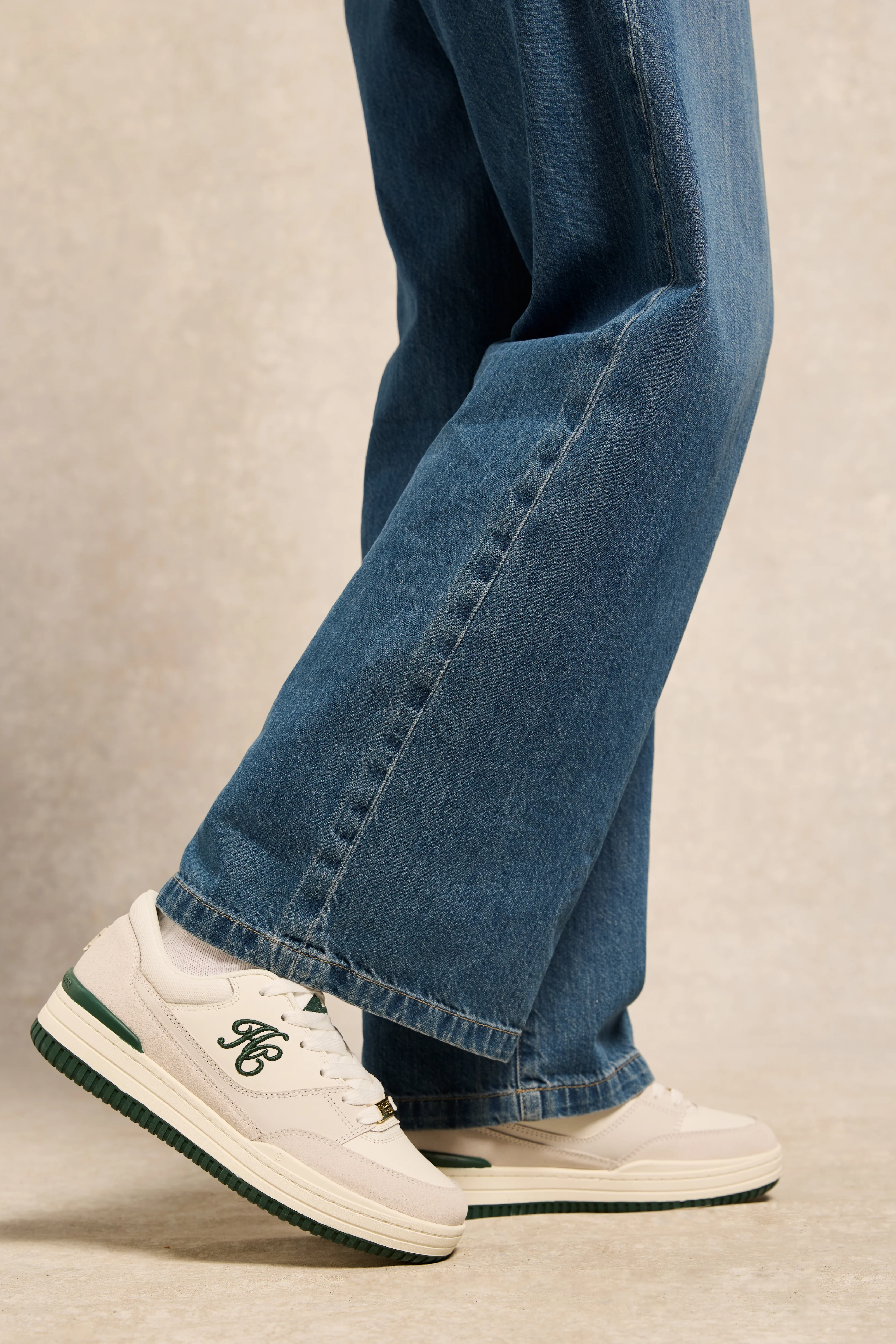 Retro Trainer (White Racing Green) - Image 2