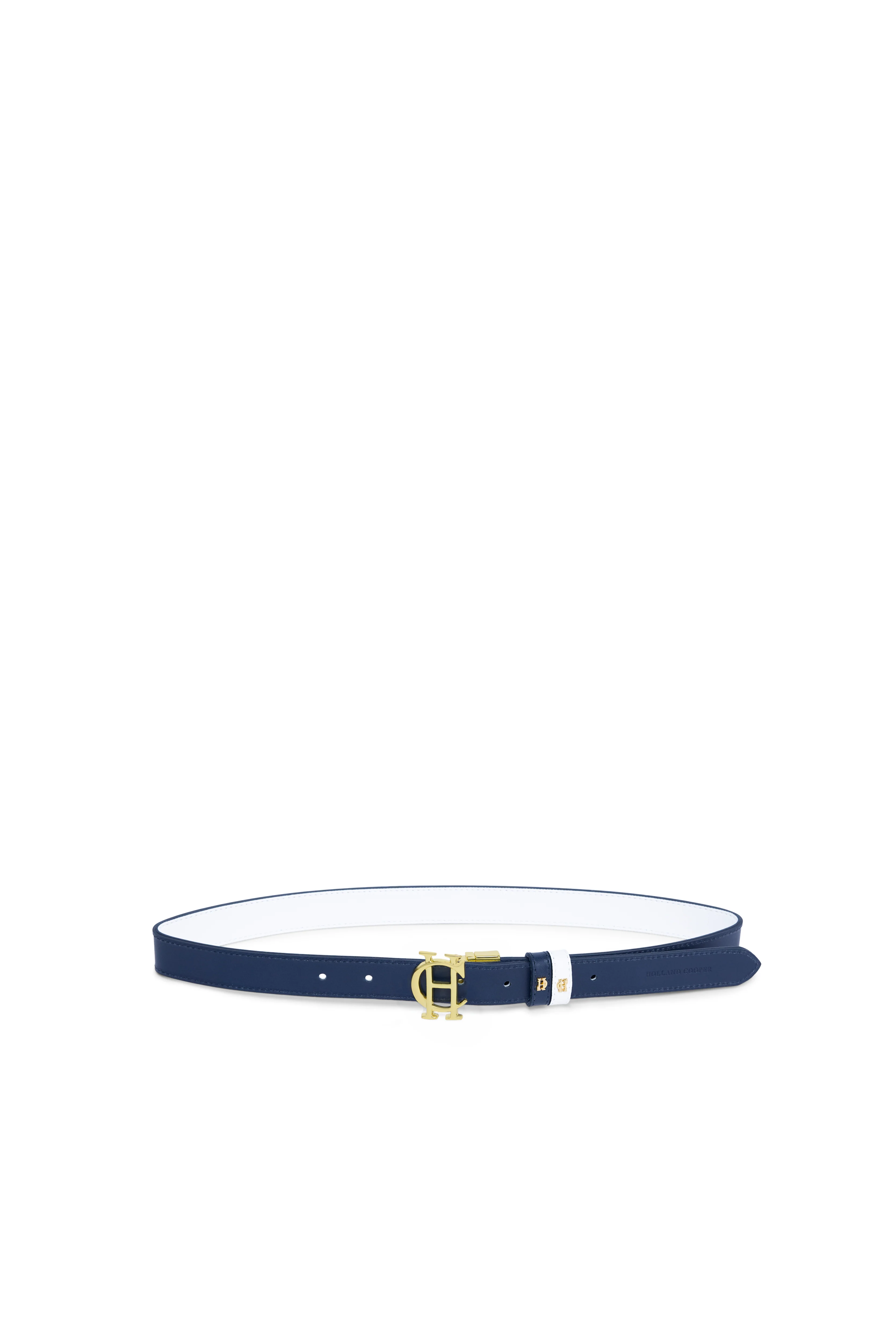 Reversible Slim Belt (White Navy) - Image 4