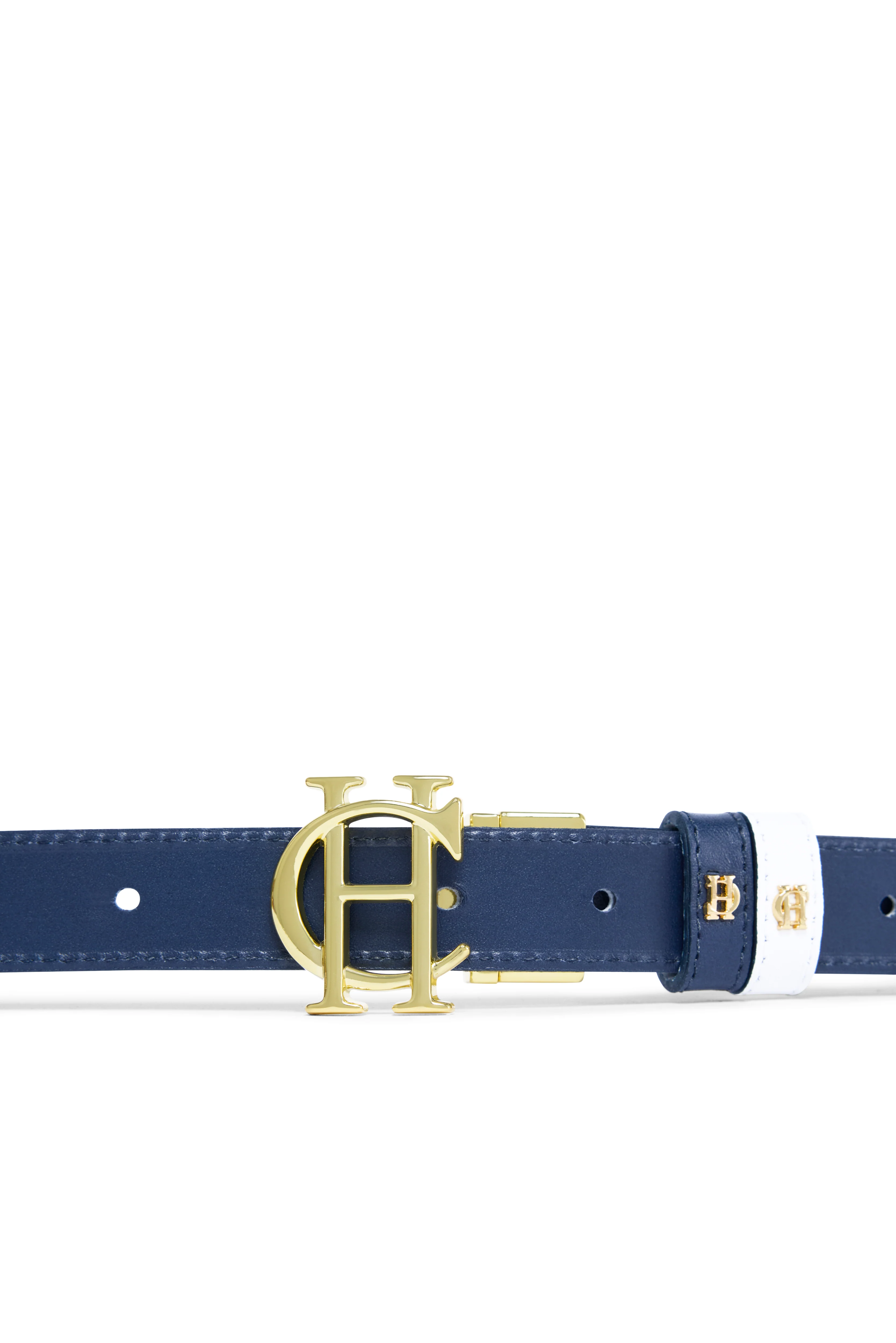 Reversible Slim Belt (White Navy) - Image 5