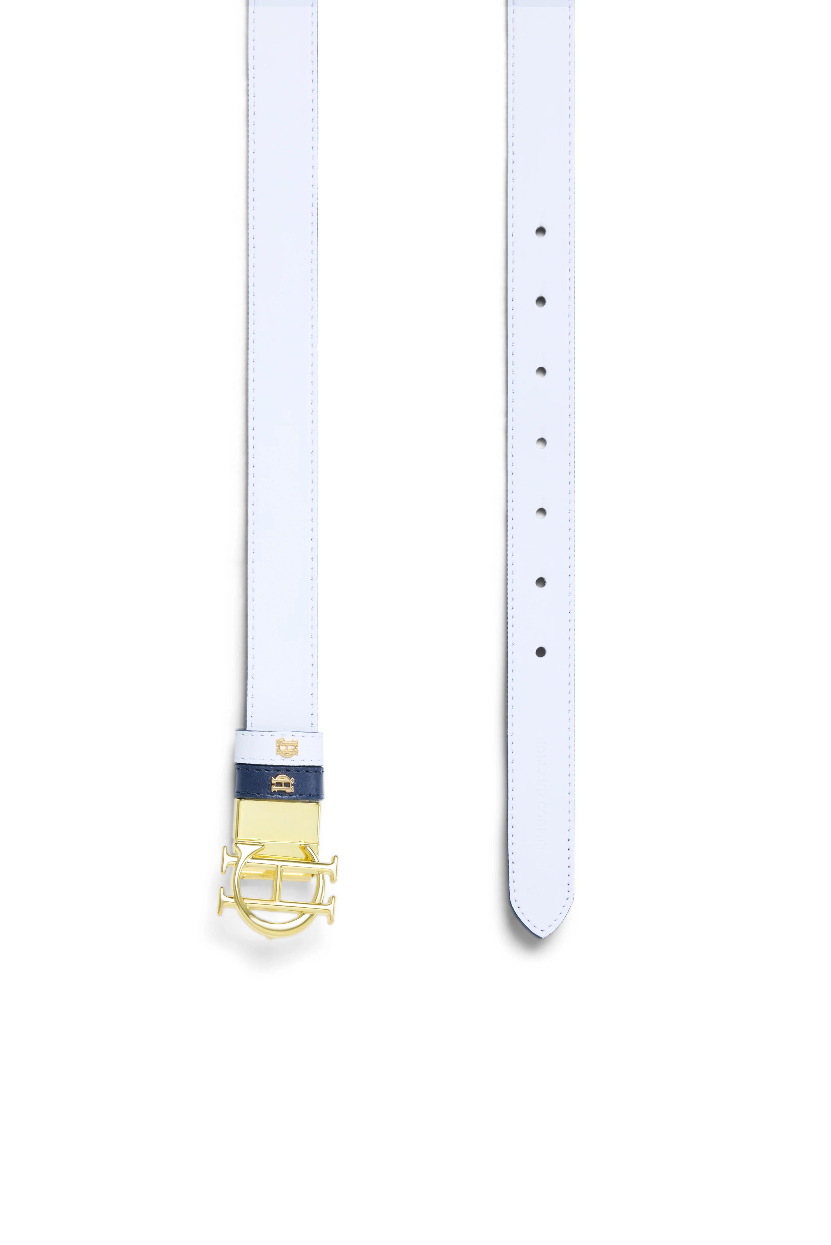 Reversible Slim Belt (White Navy) - Image 7