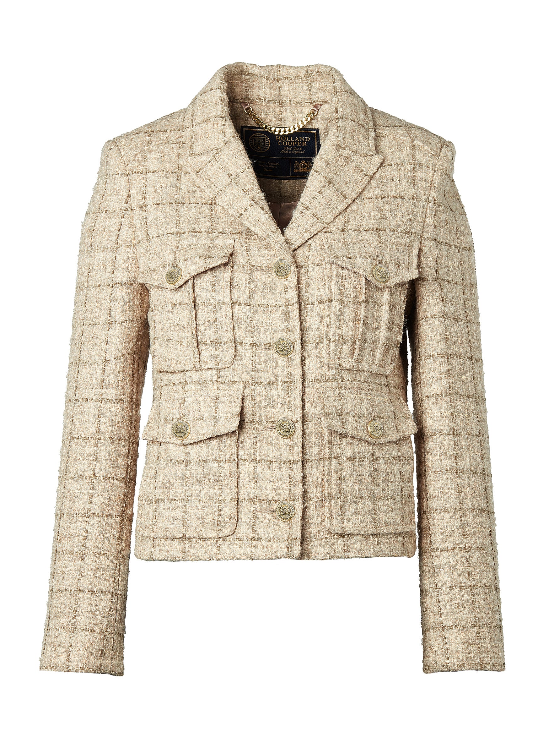 Richmond Jacket (Camel Sparkle Tweed) - Image 4