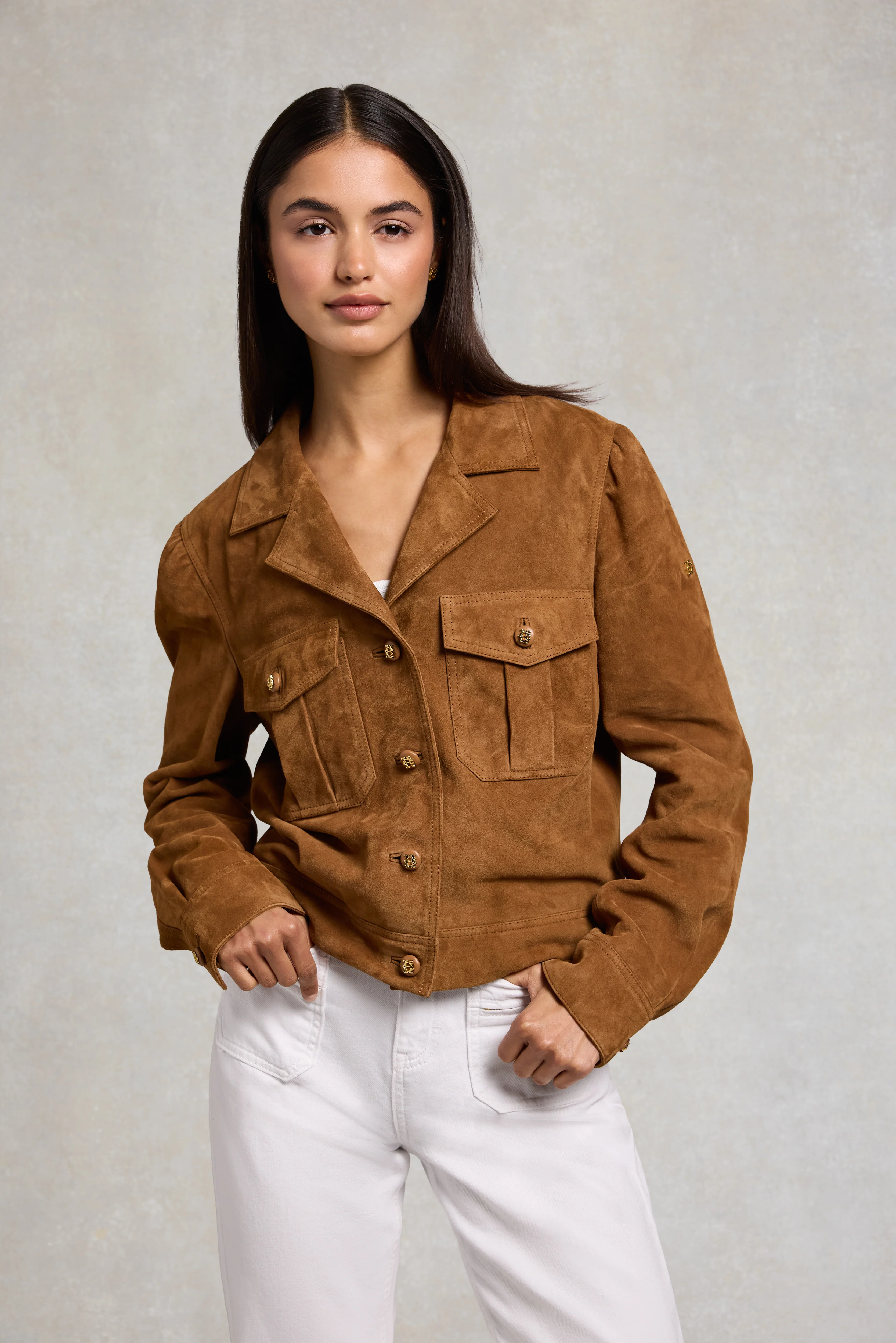 Richmond Suede Jacket (Tan) - Image 3