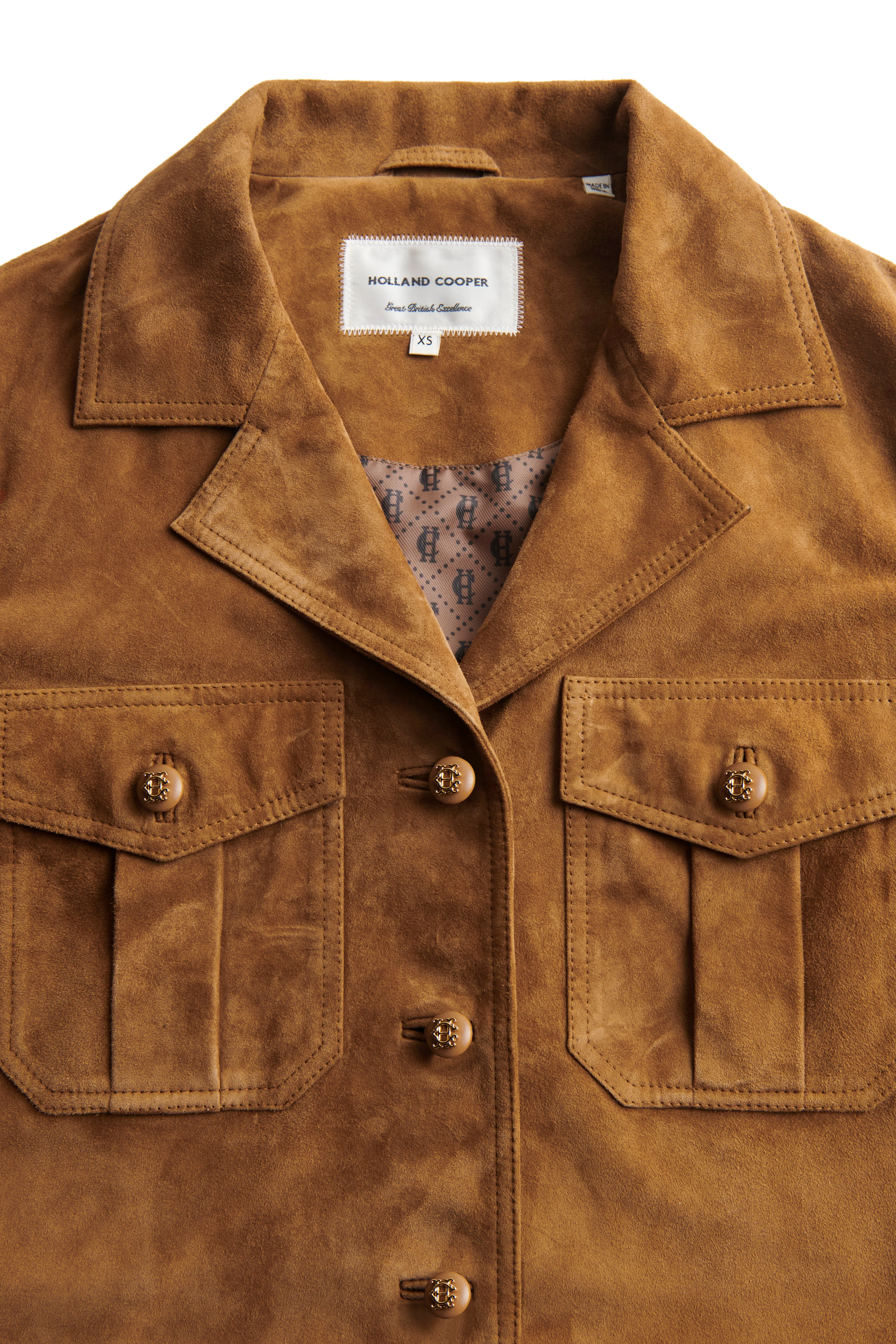 Richmond Suede Jacket (Tan) - Image 9