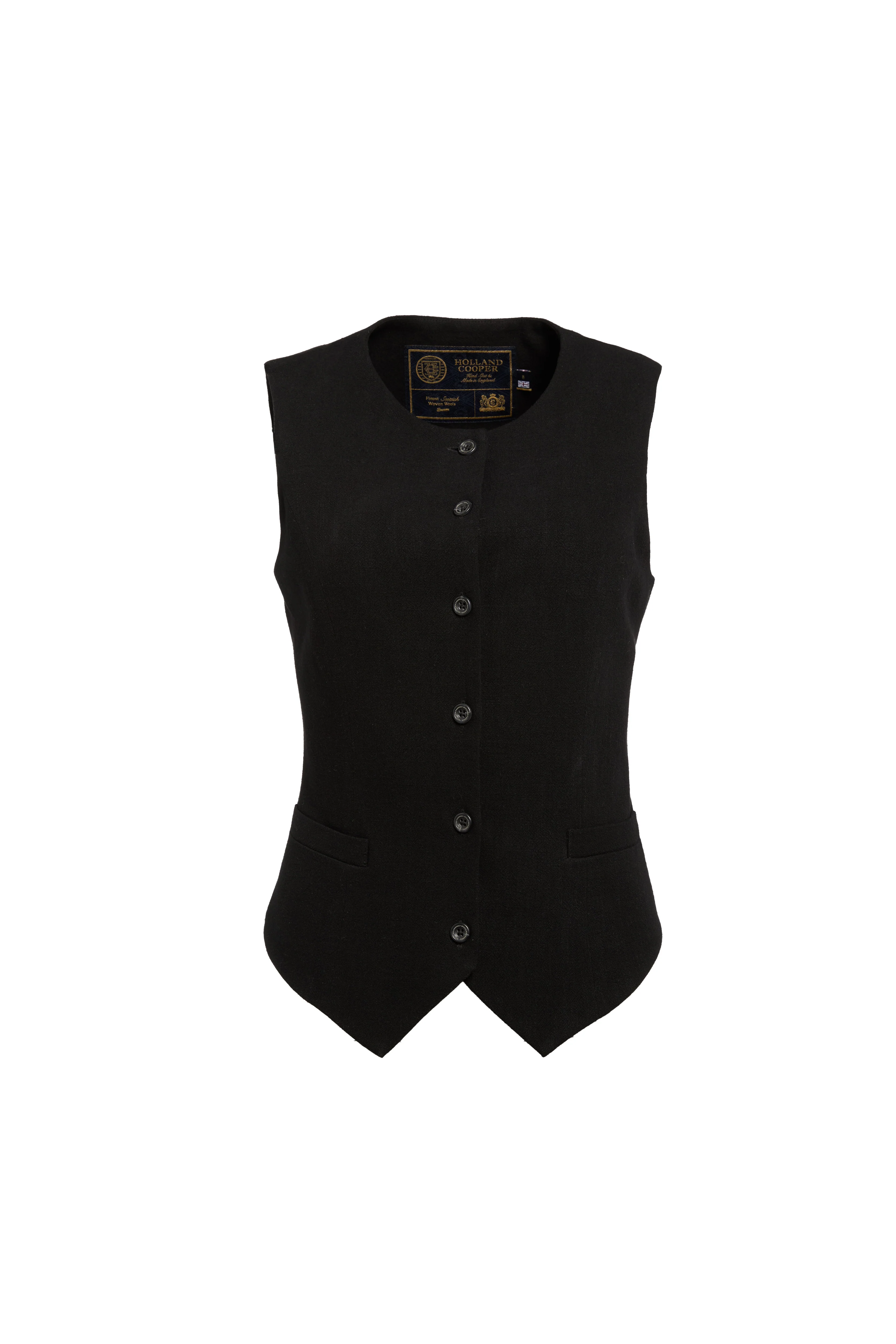 Richmond Waistcoat (Black Linen) - Image 4