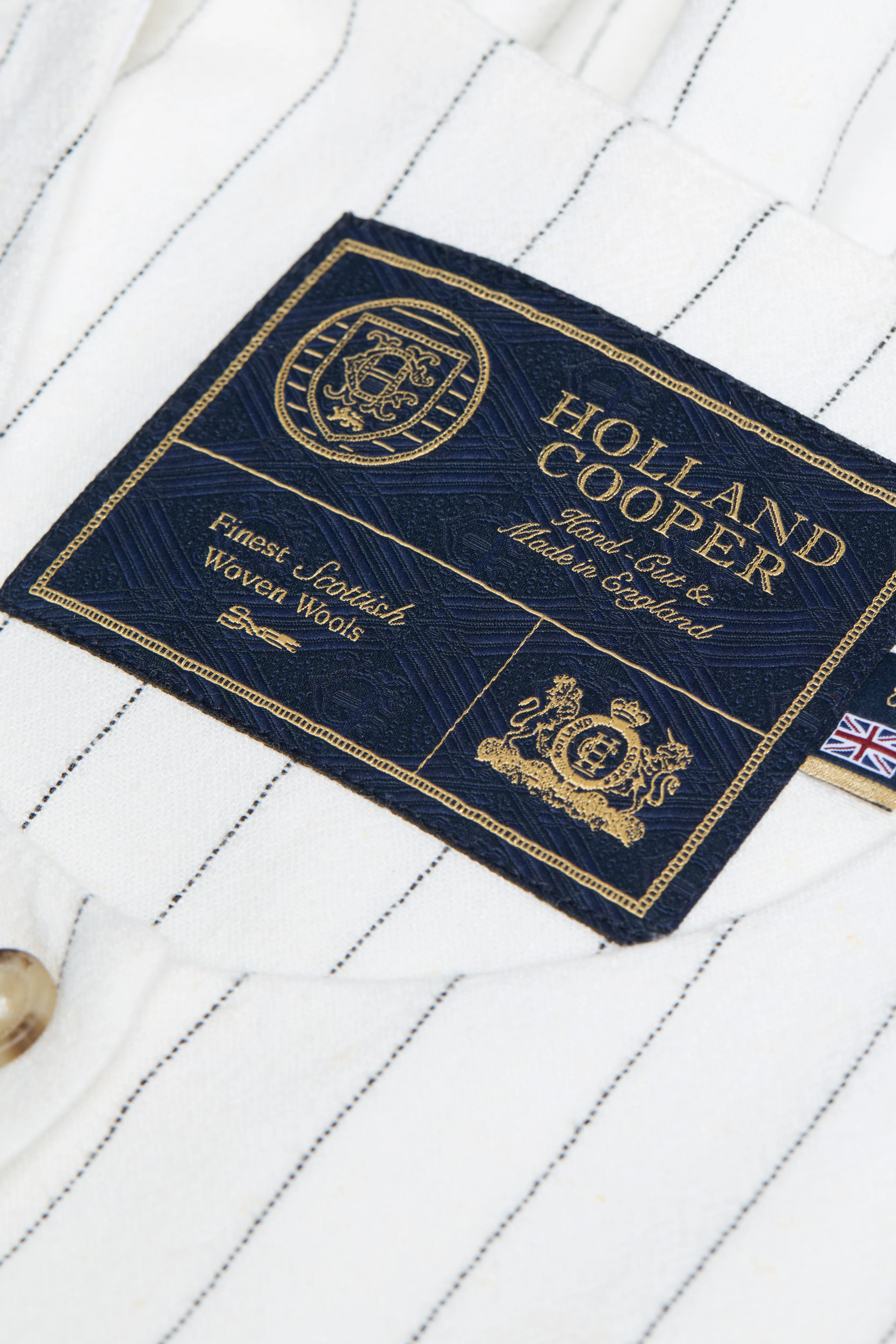 Richmond Waistcoat (Oyster Linen Pinstripe) - Image 7