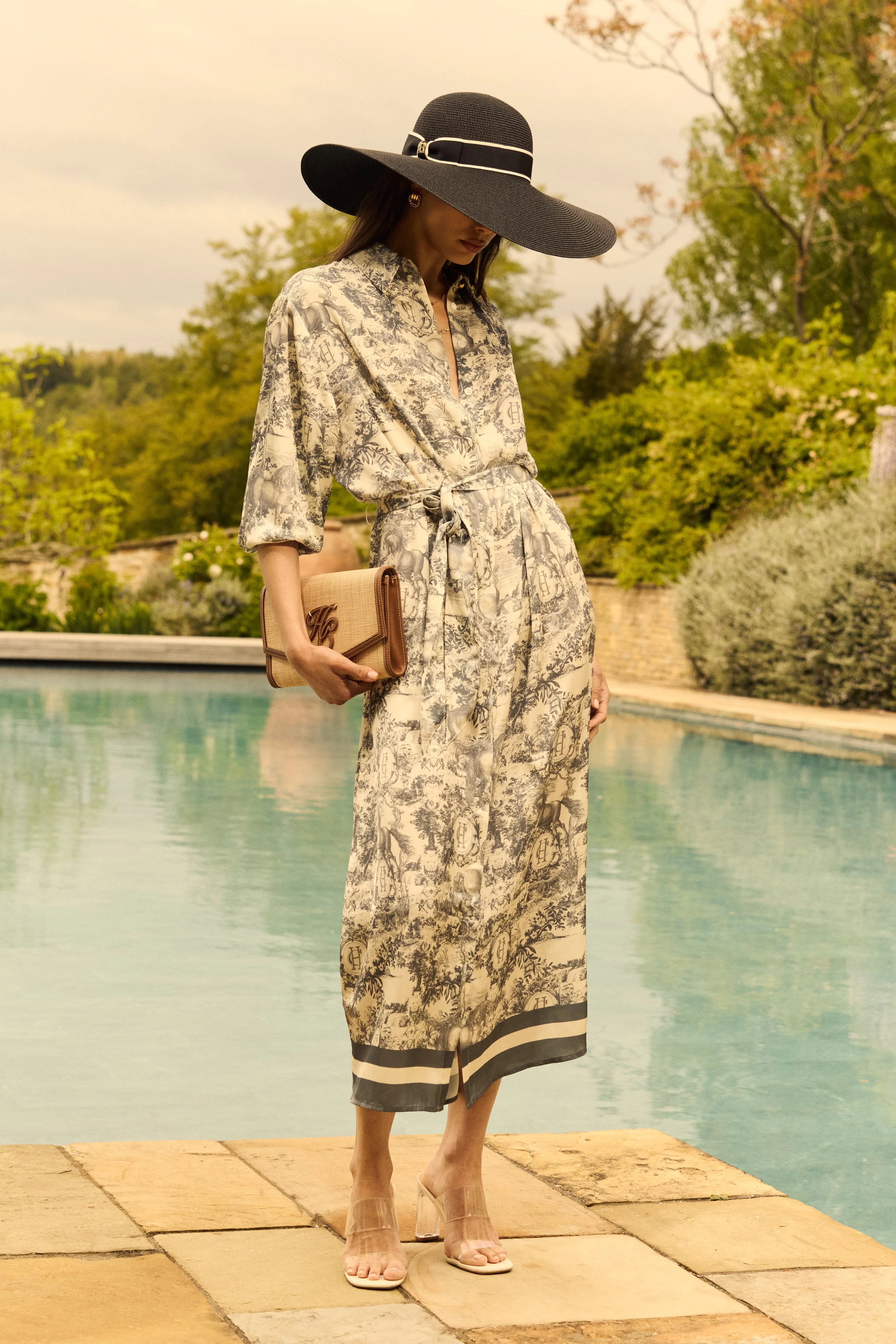 Riviera Shirt Dress (Vintage Chateau Steel Blue)