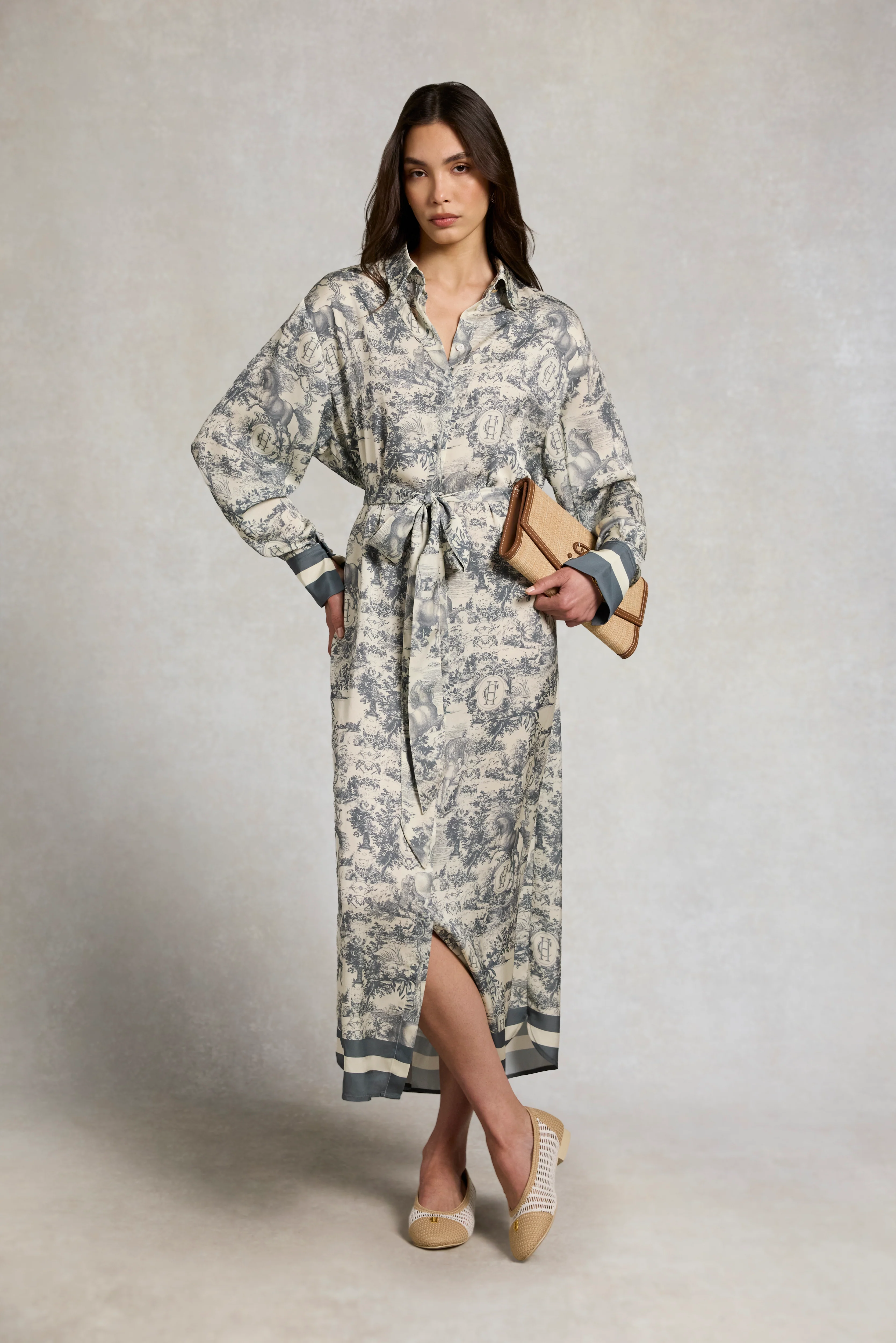 Riviera Shirt Dress (Vintage Chateau Steel Blue) - Image 2