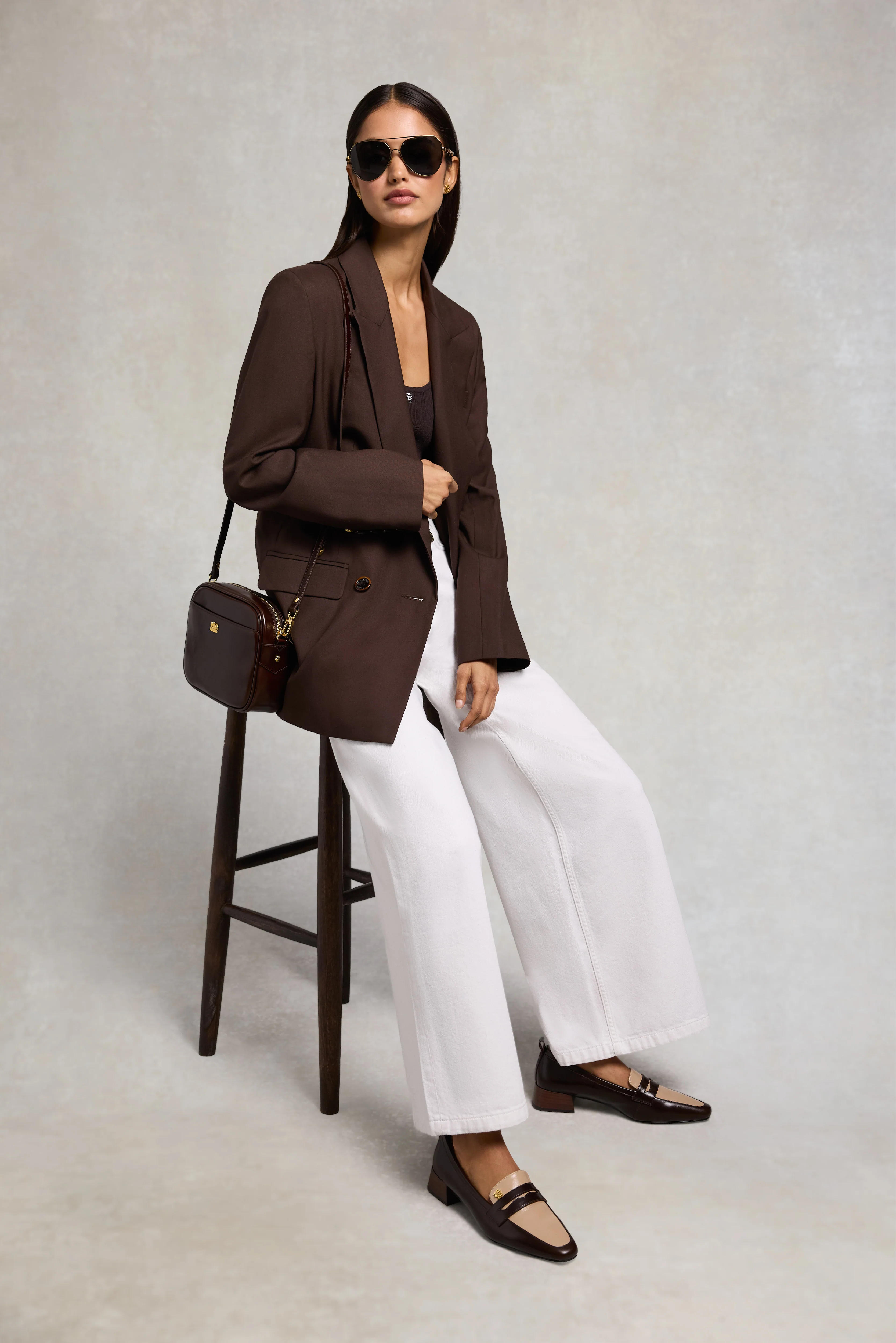 Ruby Knitted Vest (Chocolate) - Image 2