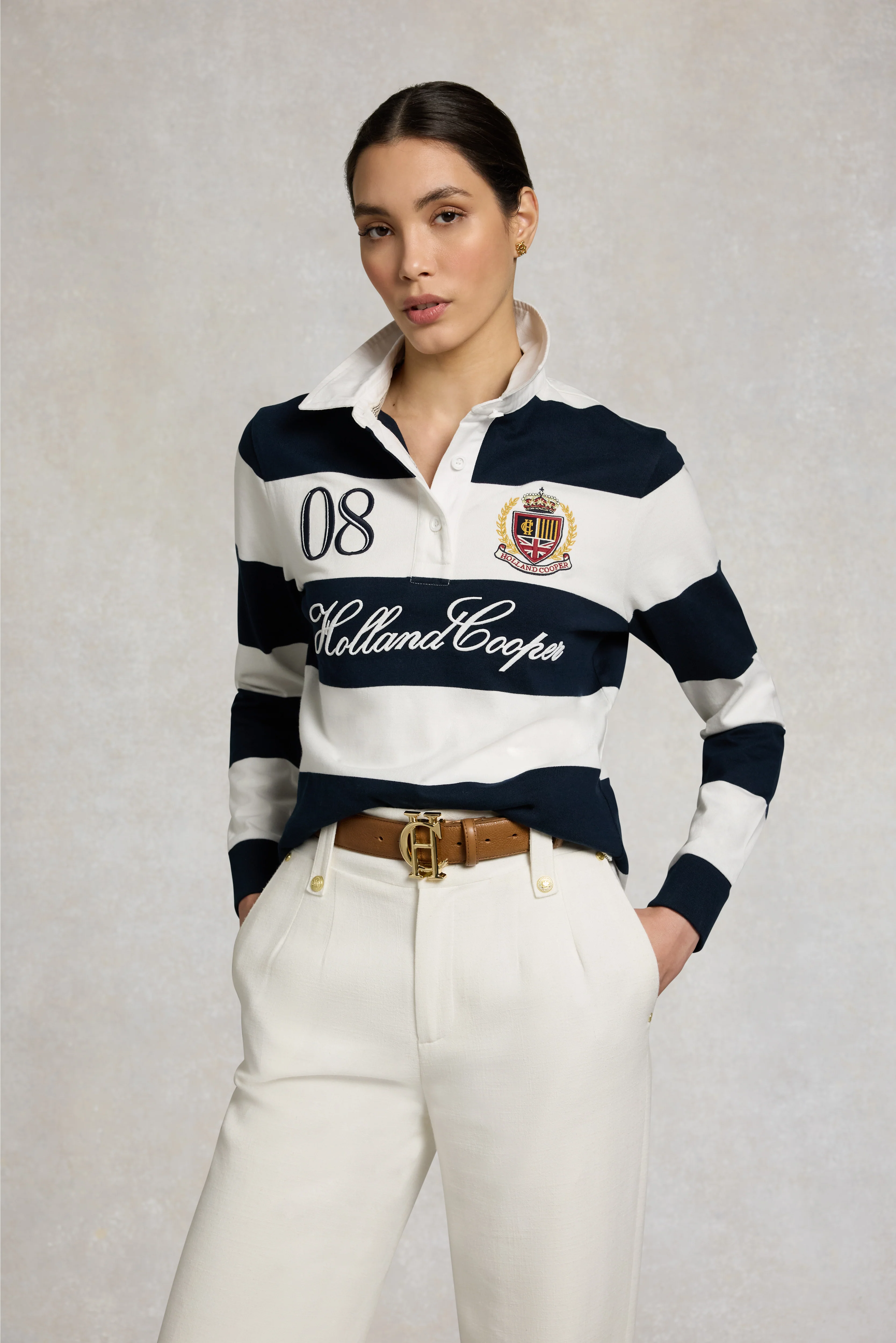 Rugby Shirt (Navy Ecru) - Image 2