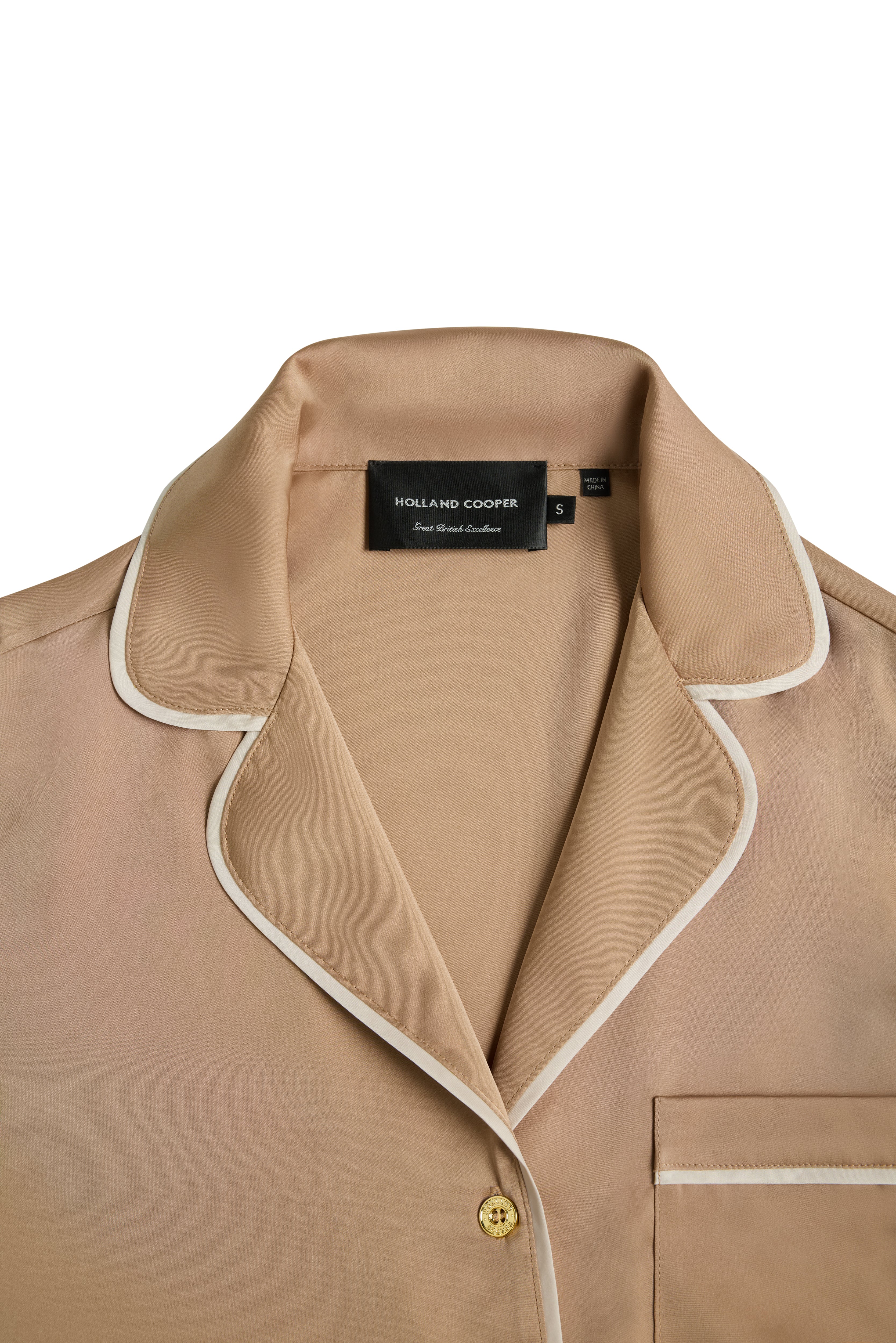 Satin Pyjama Set (Champagne) - Image 11
