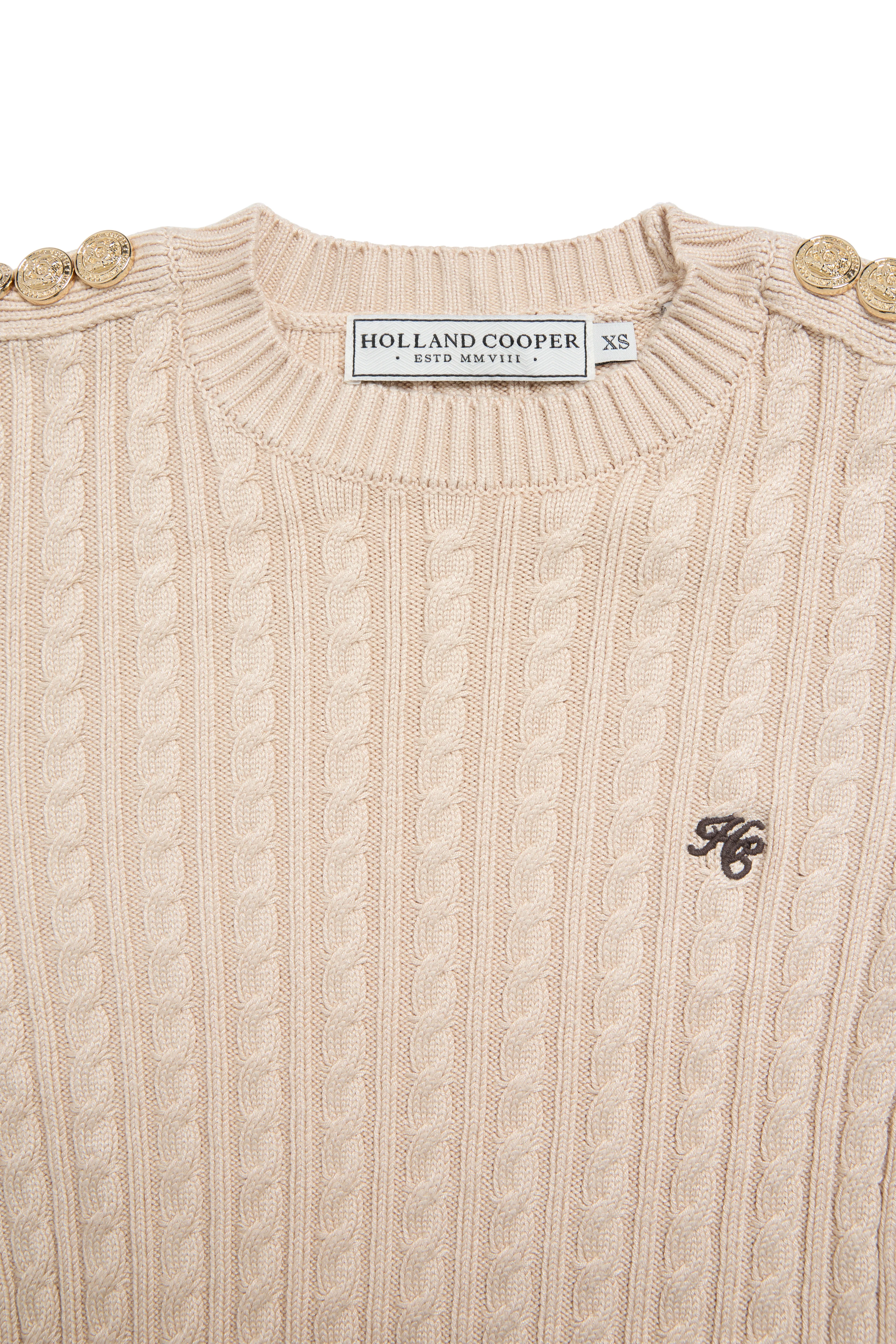 Seattle Cable Crew Knit (Oatmeal) - Image 7