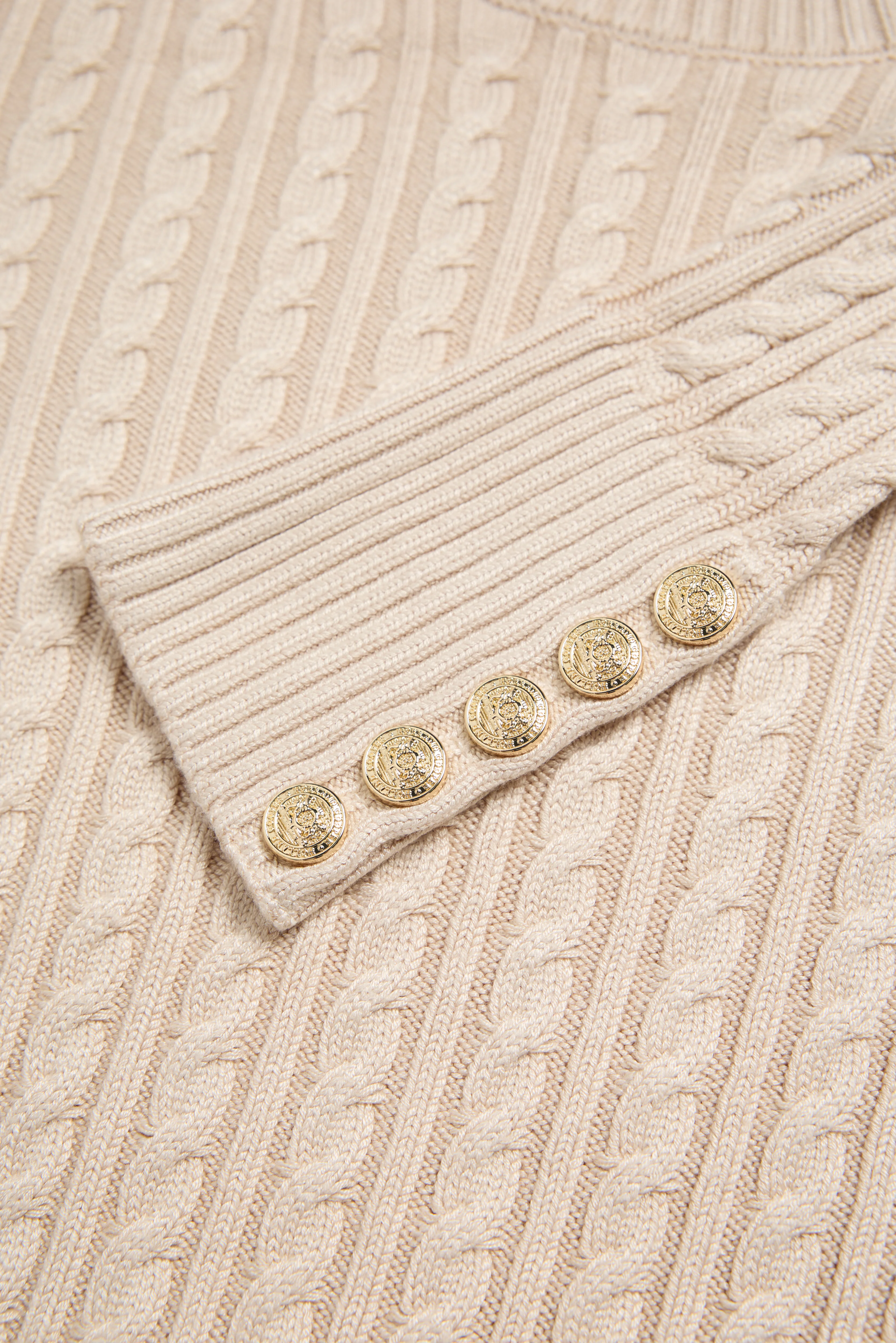 Seattle Cable Crew Knit (Oatmeal) - Image 8