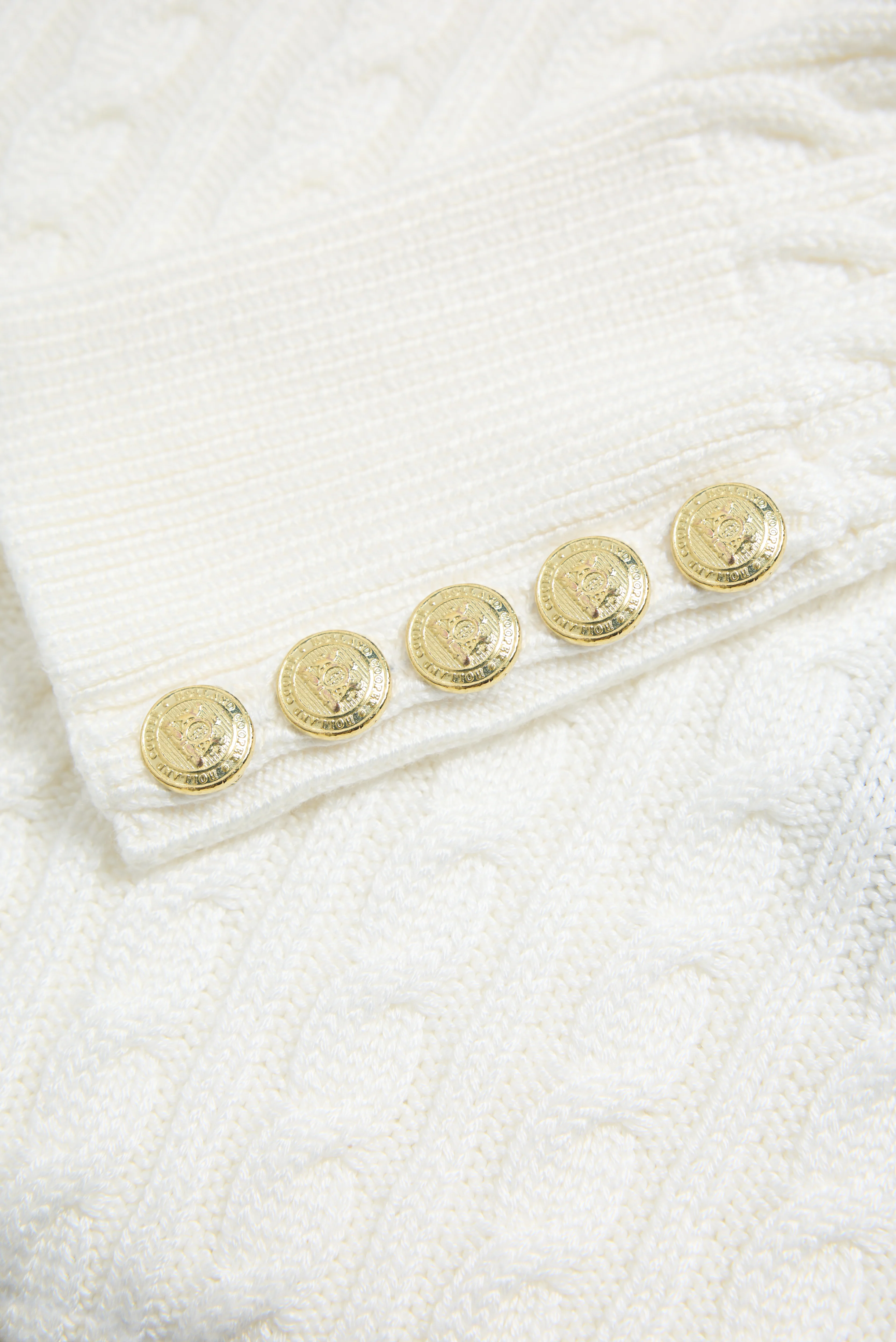 Seattle Roll Neck Cable Knit (Winter White) - Image 8