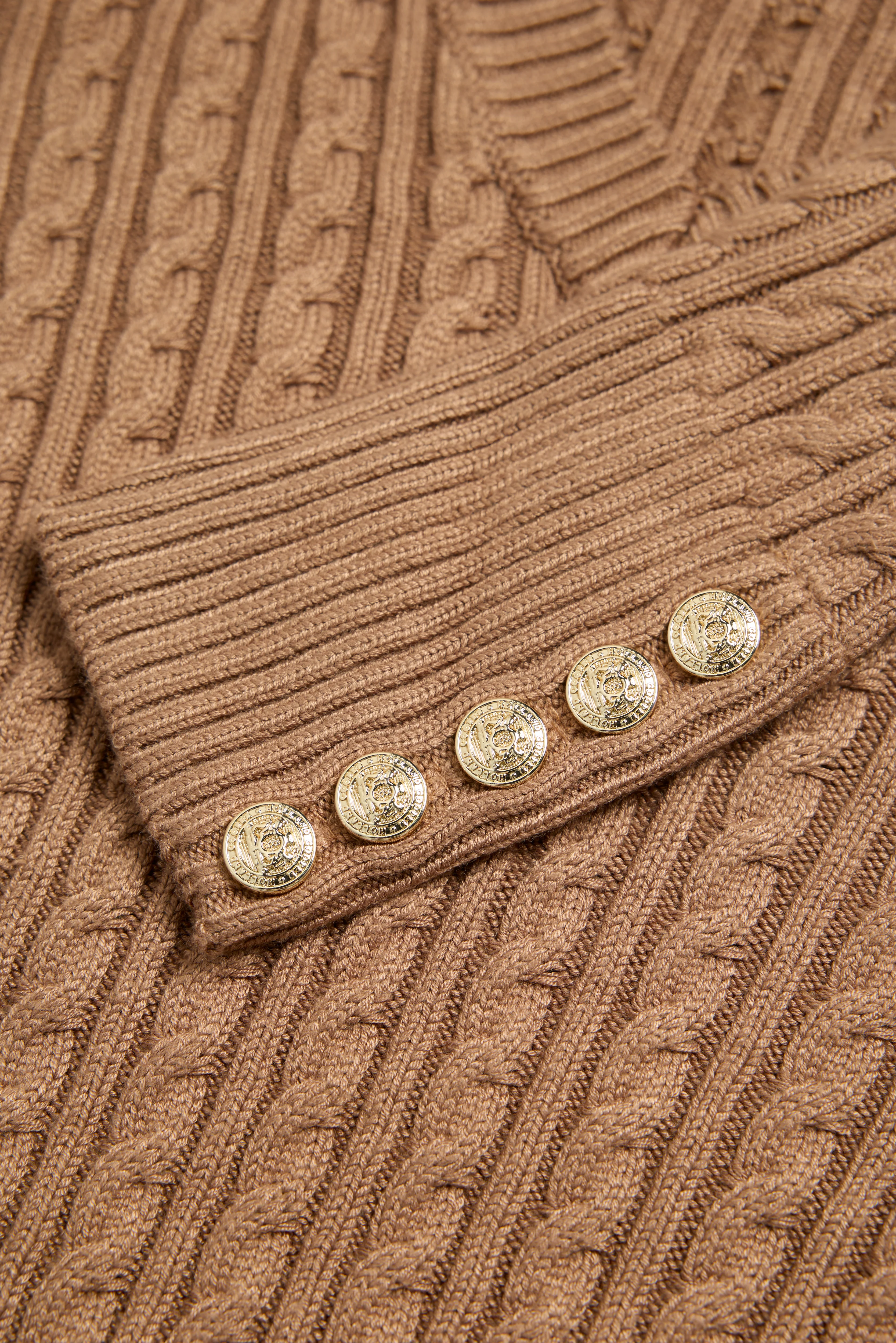 Seattle V-Neck Knit (Dark Camel) - Image 7