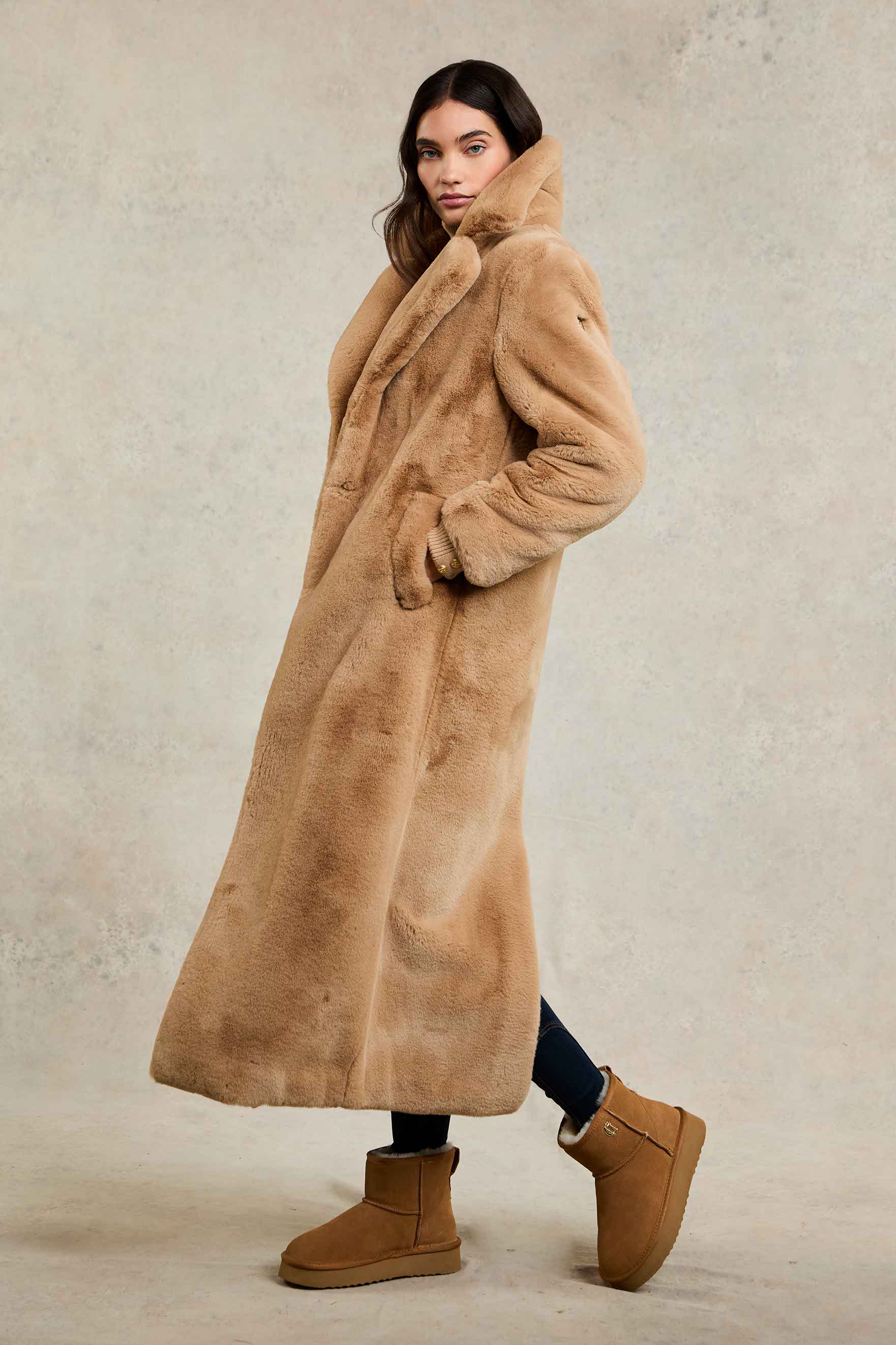 Shearling Platform Boot (Tan) - Image 3