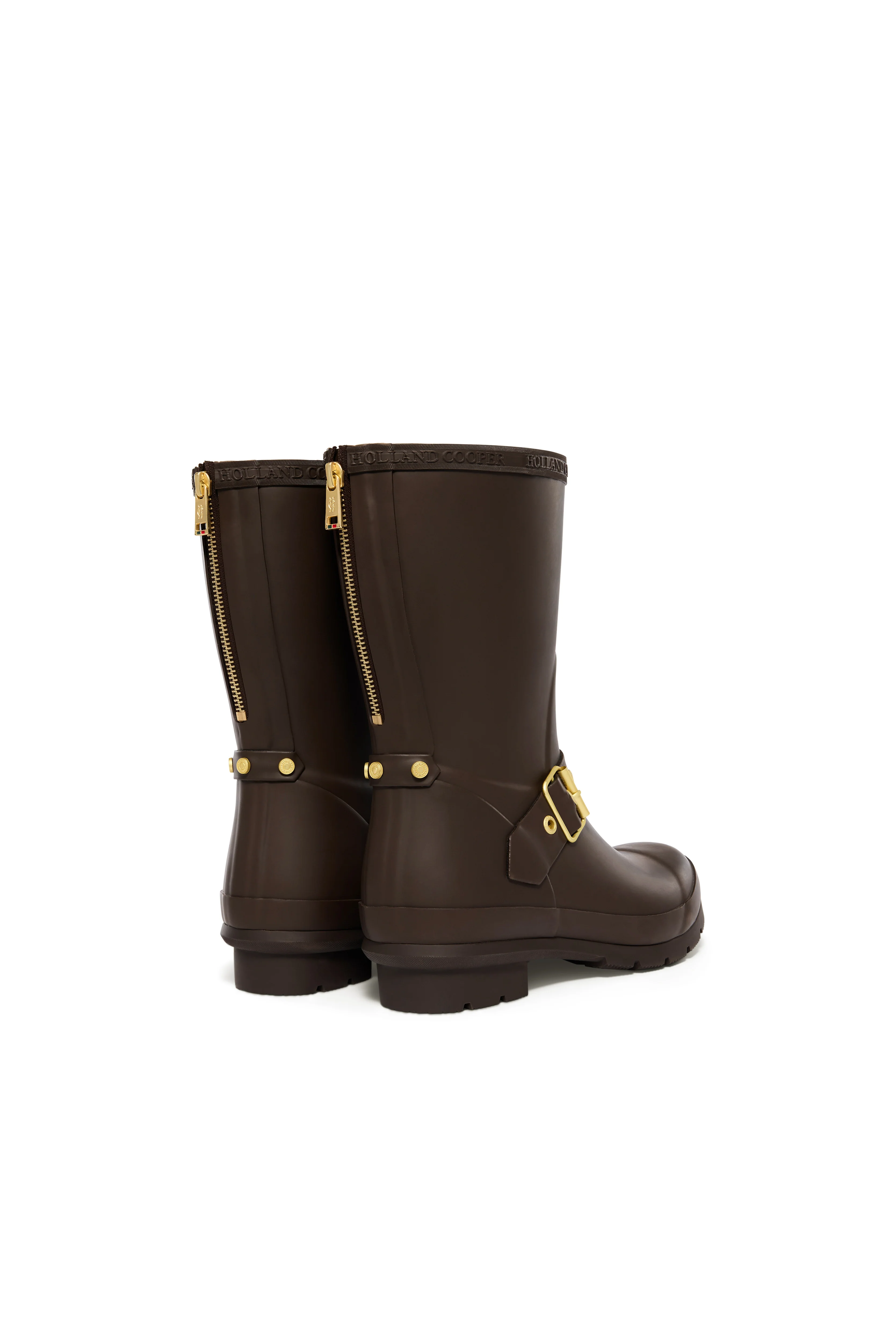 Sherpa Lined Chelsea Wellington (Chocolate Matte Gold) - Image 4