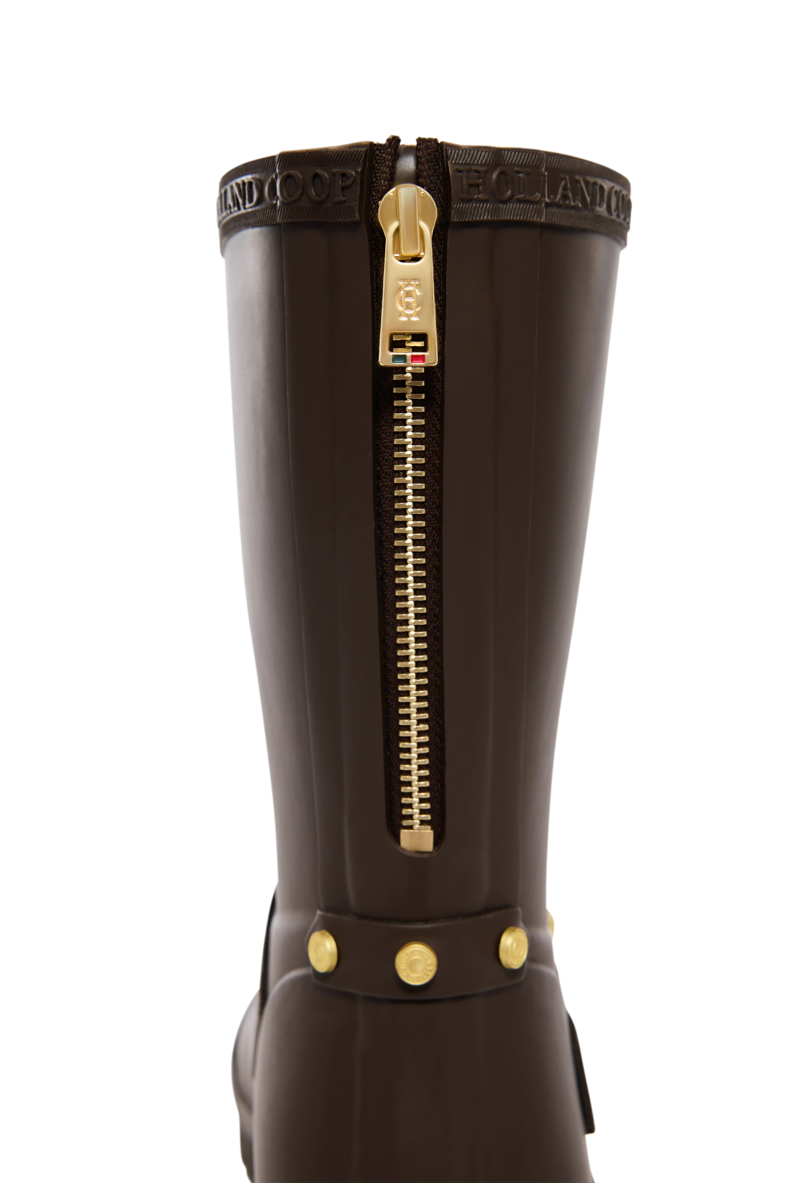 Sherpa Lined Chelsea Wellington (Chocolate Matte Gold) - Image 7