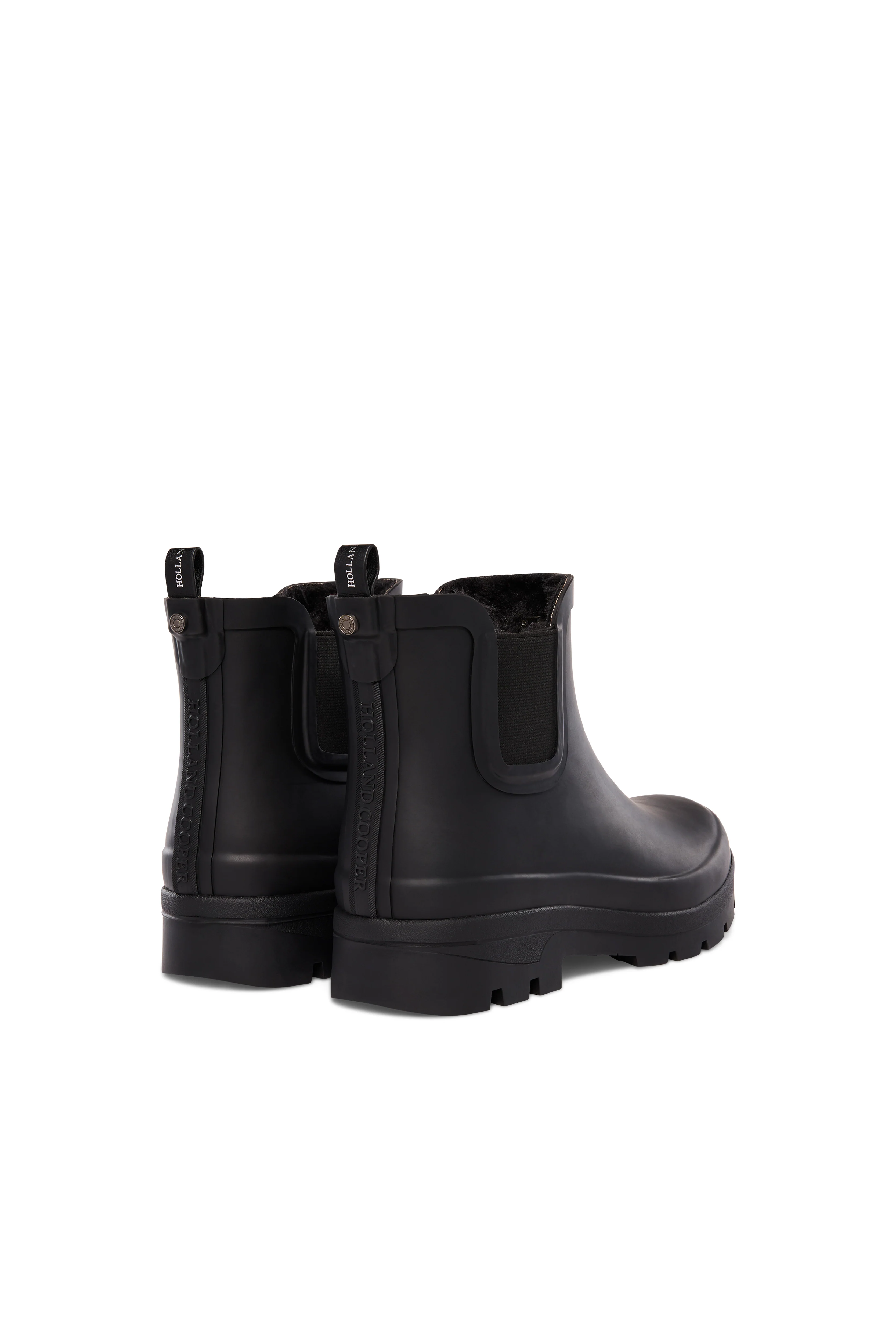 Sherpa Lined Chunky Chelsea Wellington (Black) - Image 6
