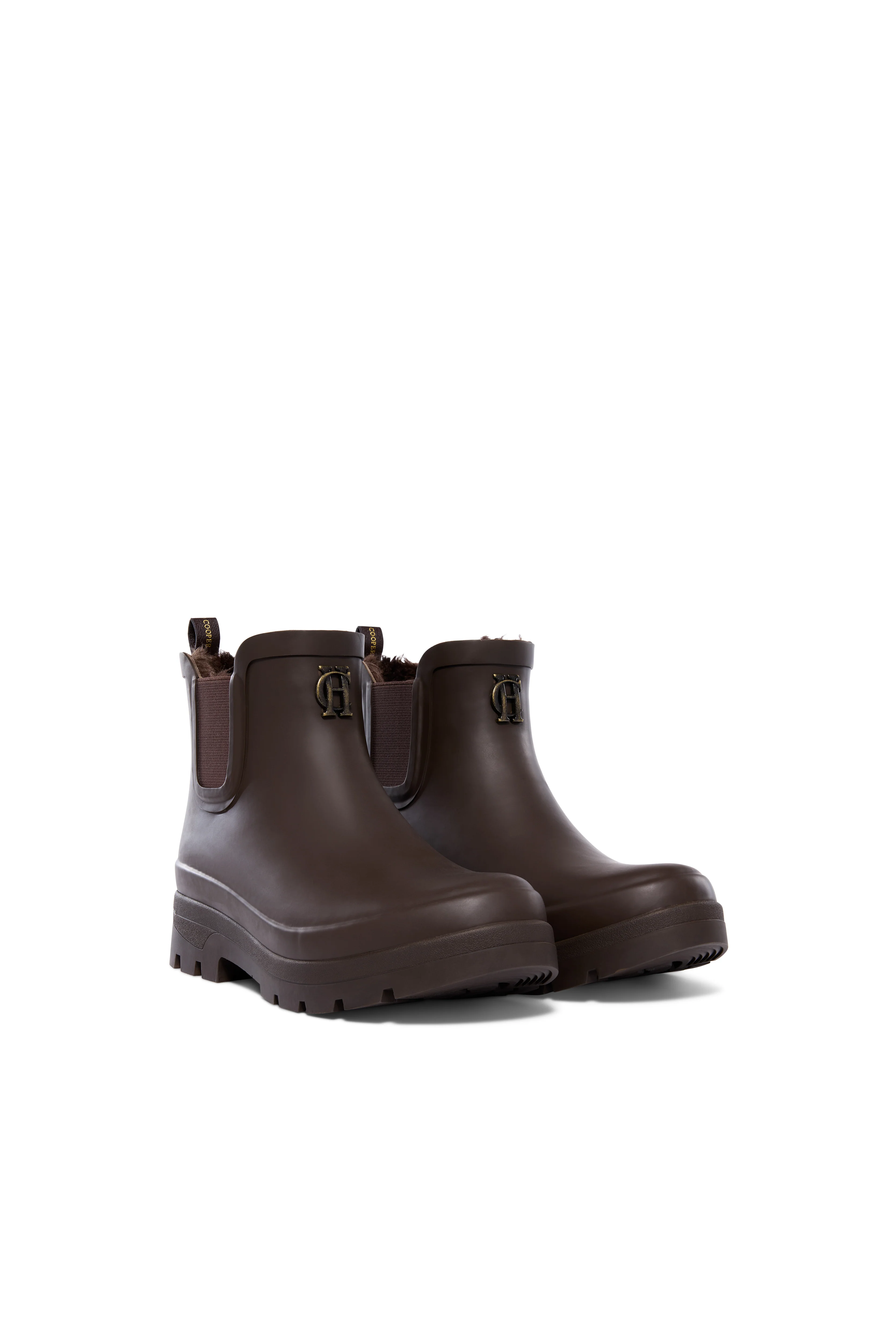 Sherpa Lined Chunky Chelsea Wellington (Chocolate) - Image 4