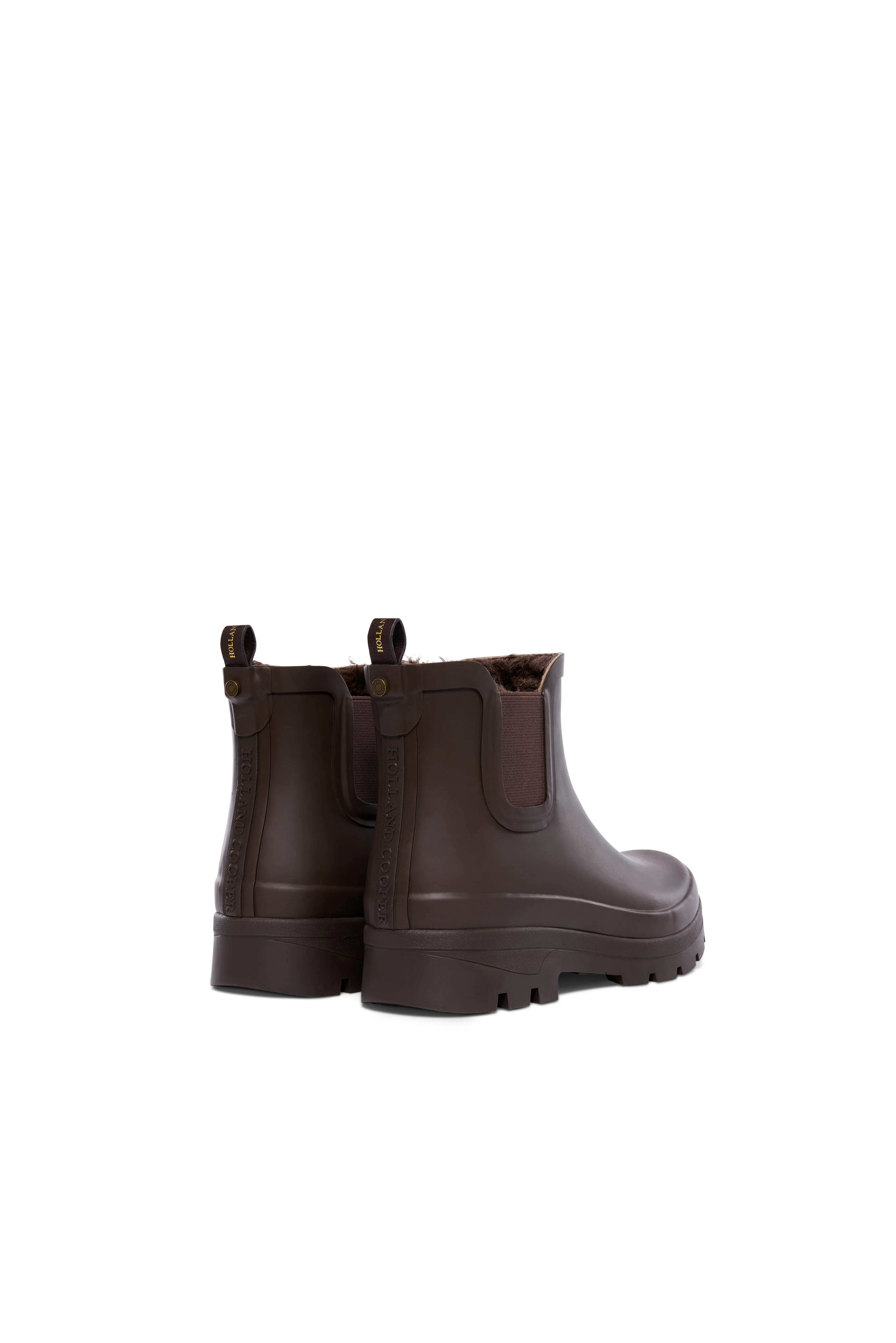 Sherpa Lined Chunky Chelsea Wellington (Chocolate) - Image 6