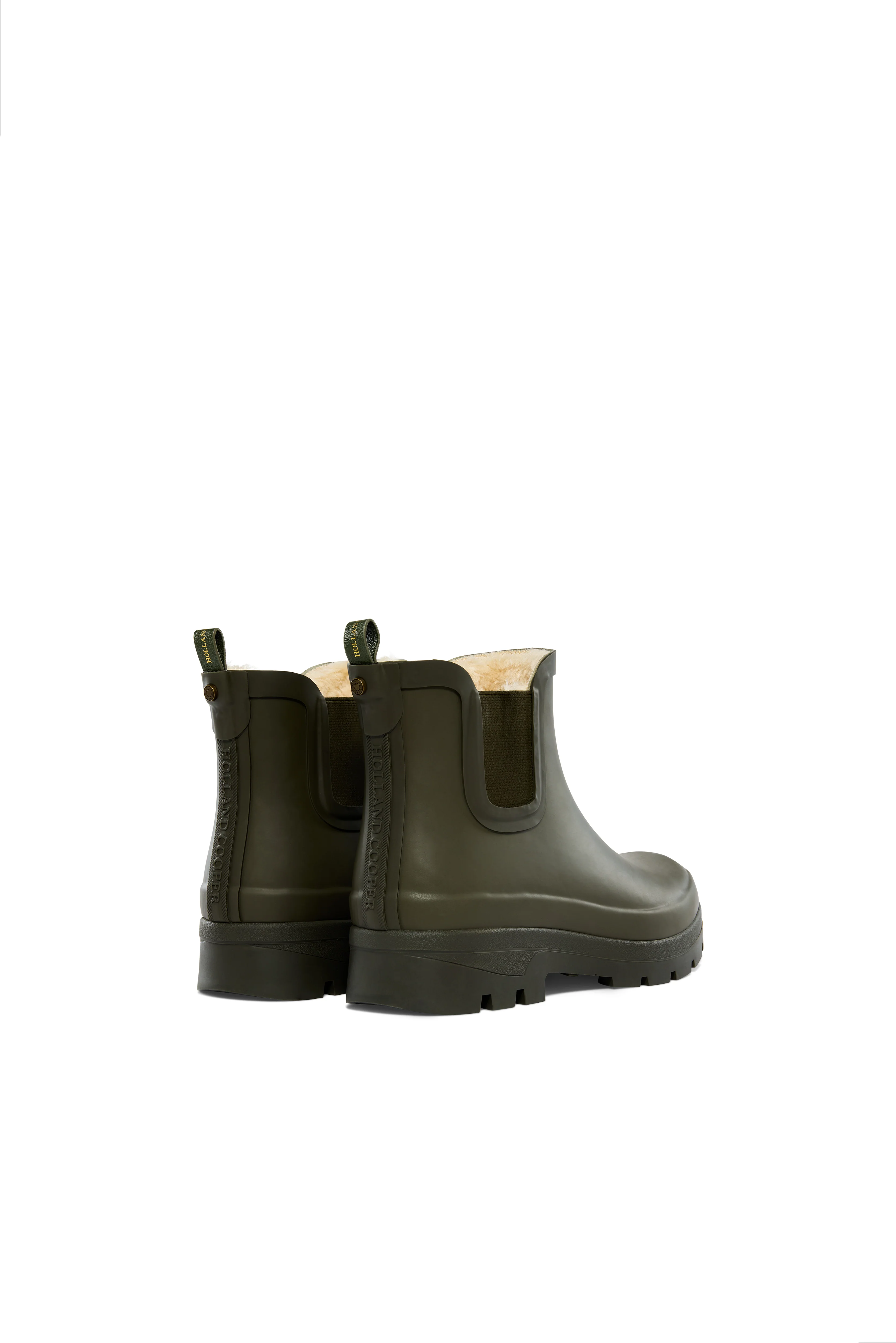 Sherpa Lined Chunky Chelsea Wellington (Khaki) - Image 6