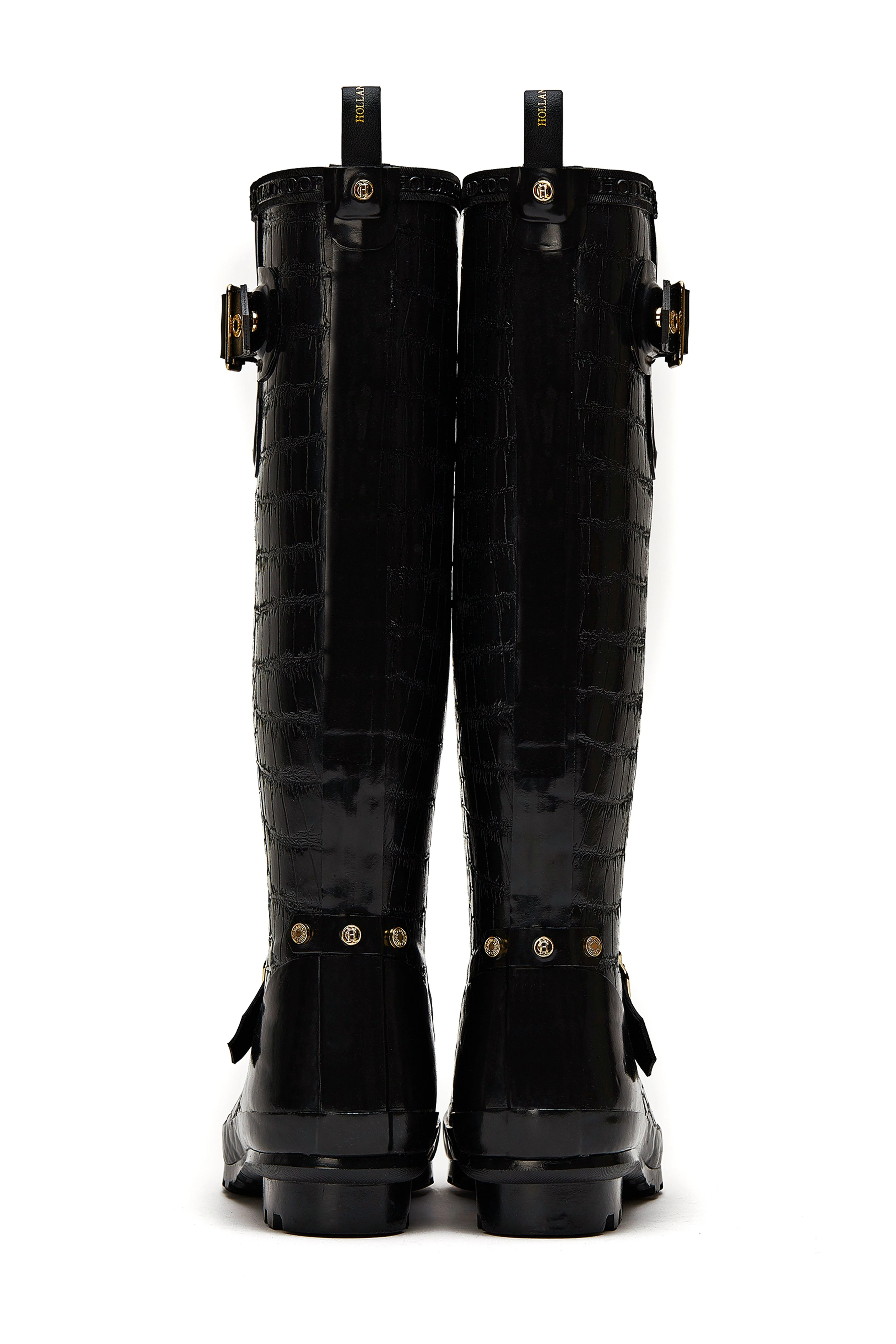 Sherpa Lined Regency Wellington (Black Croc) - Image 8