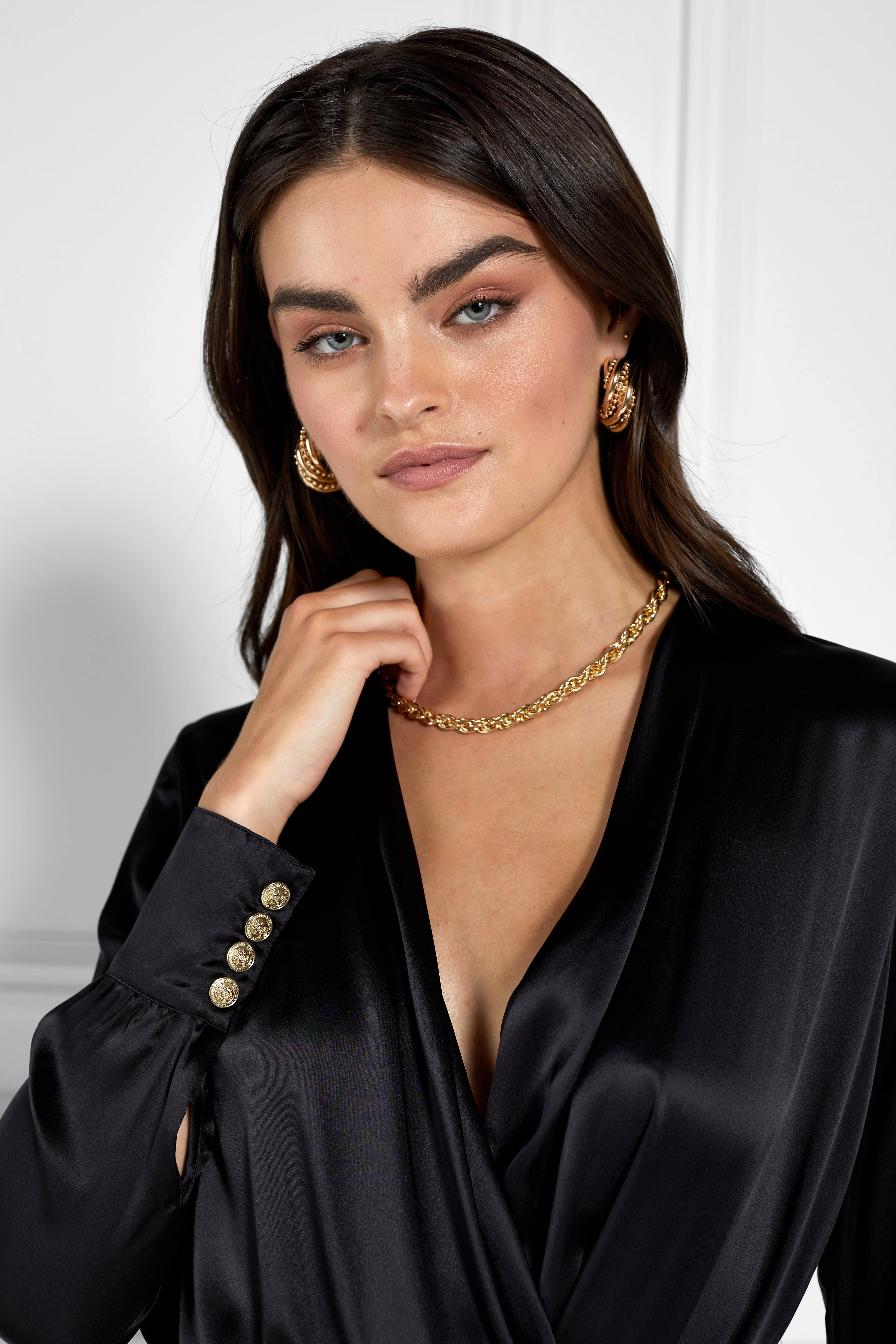 Silk Bodysuit (Black) - Image 5