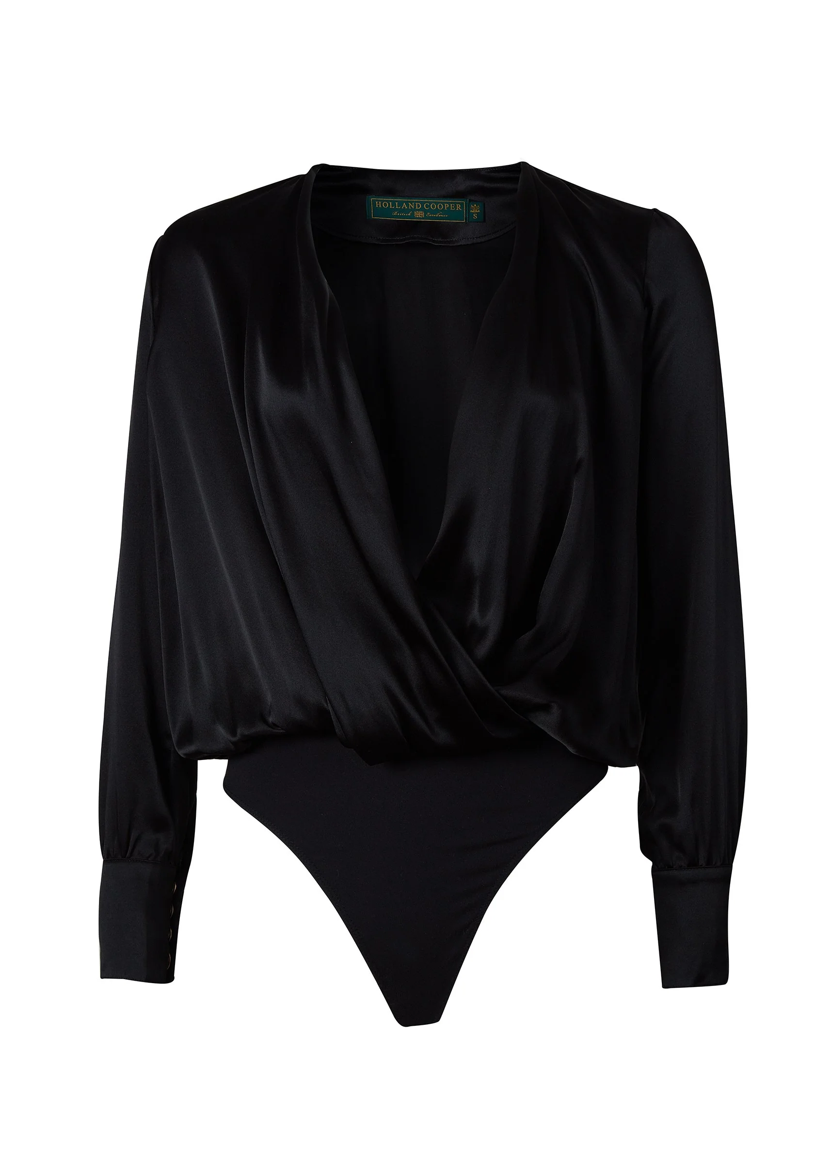 Silk Bodysuit (Black) - Image 6