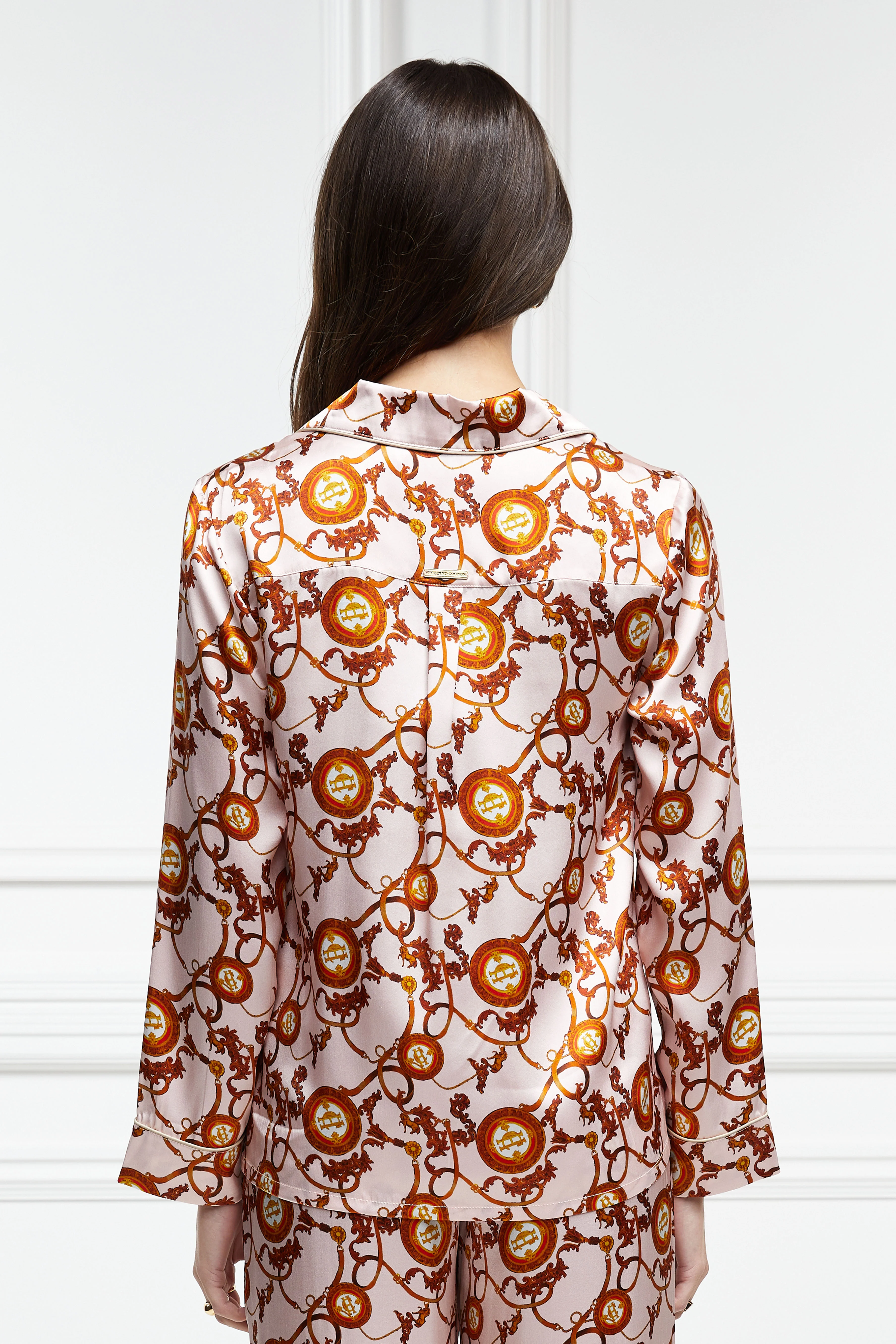 Silk Pyjama Shirt (Blush) - Image 2