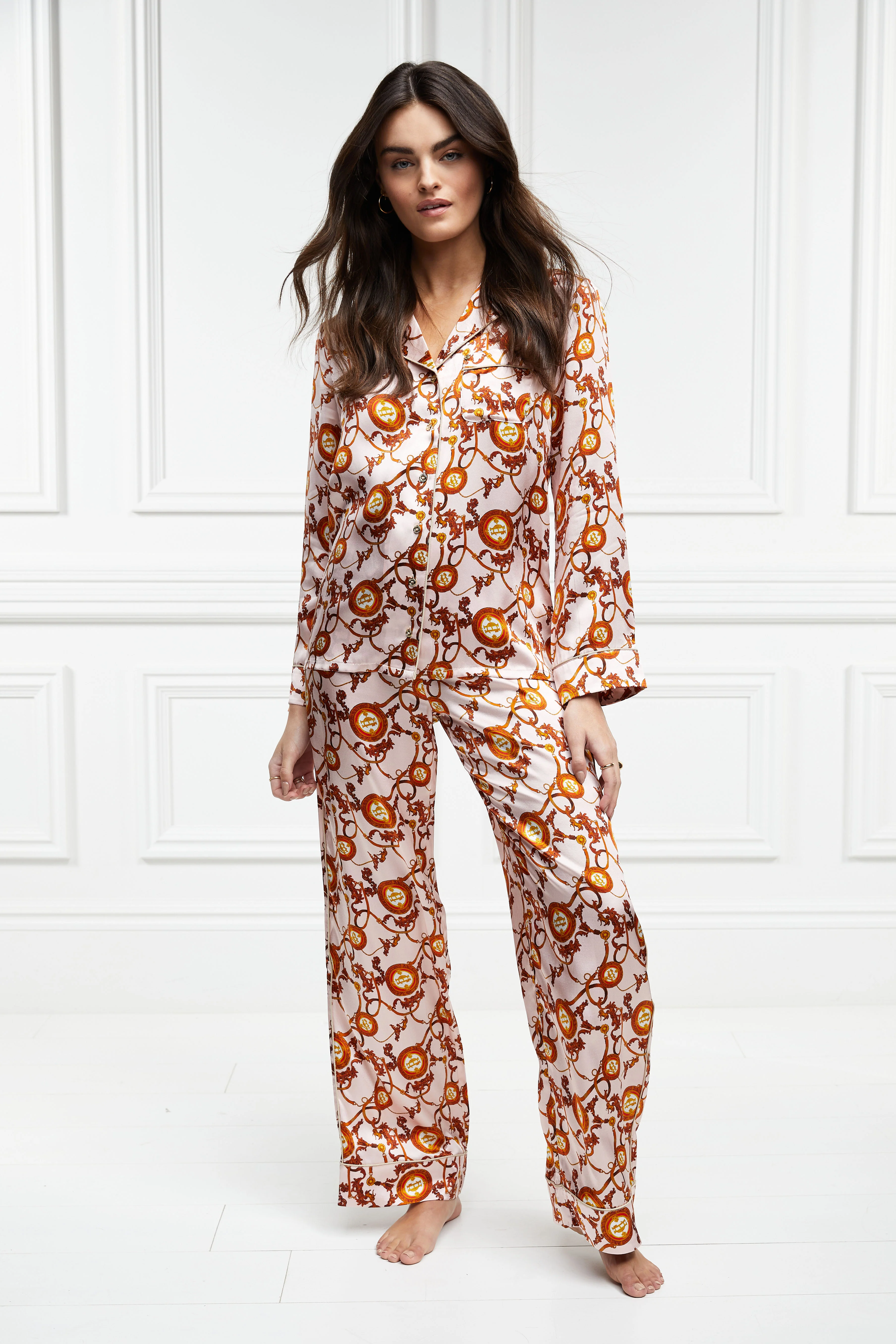 Silk Pyjama Shirt (Blush) - Image 7
