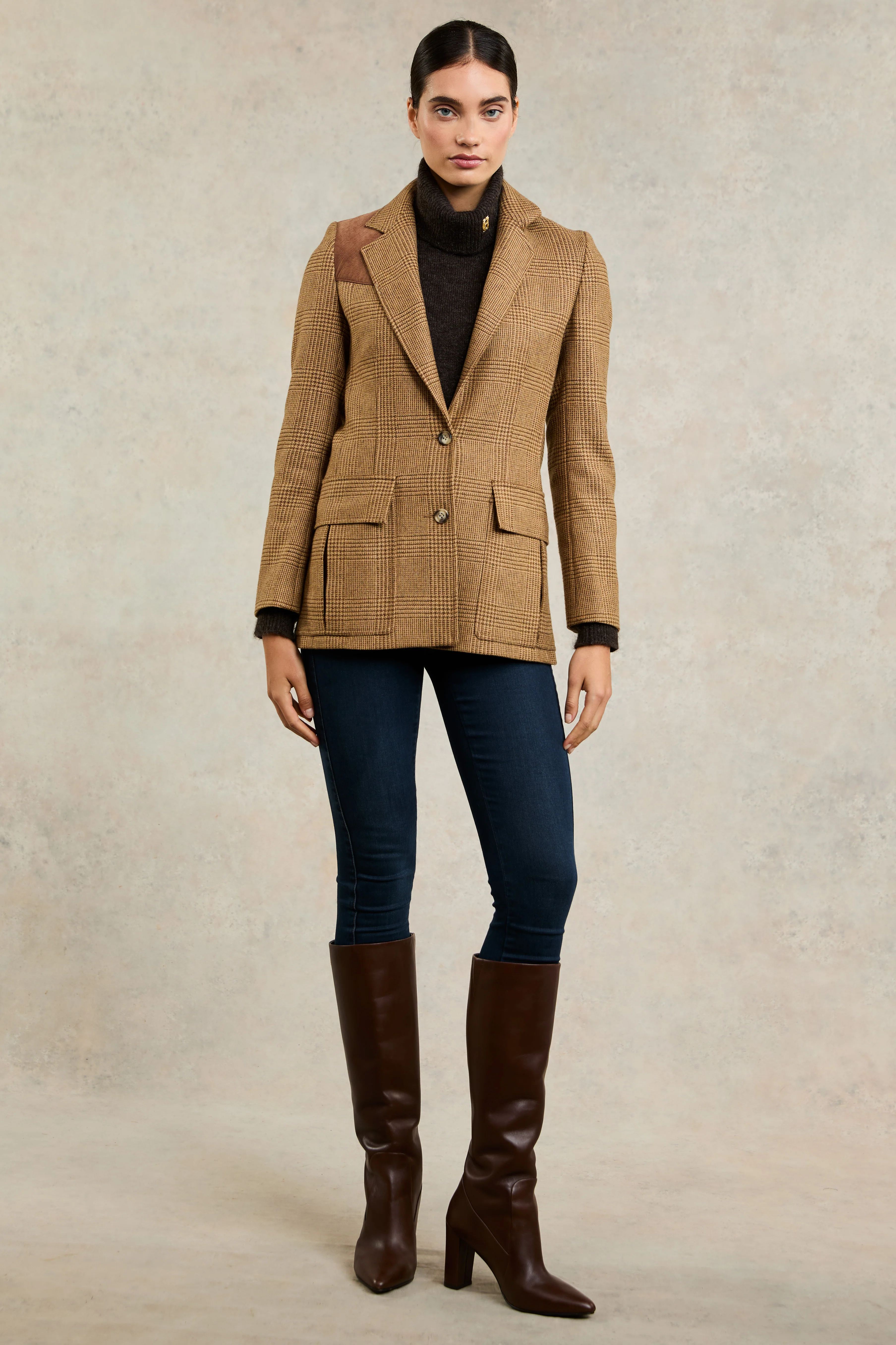Single Breasted Field Blazer (Tawny) - Image 3