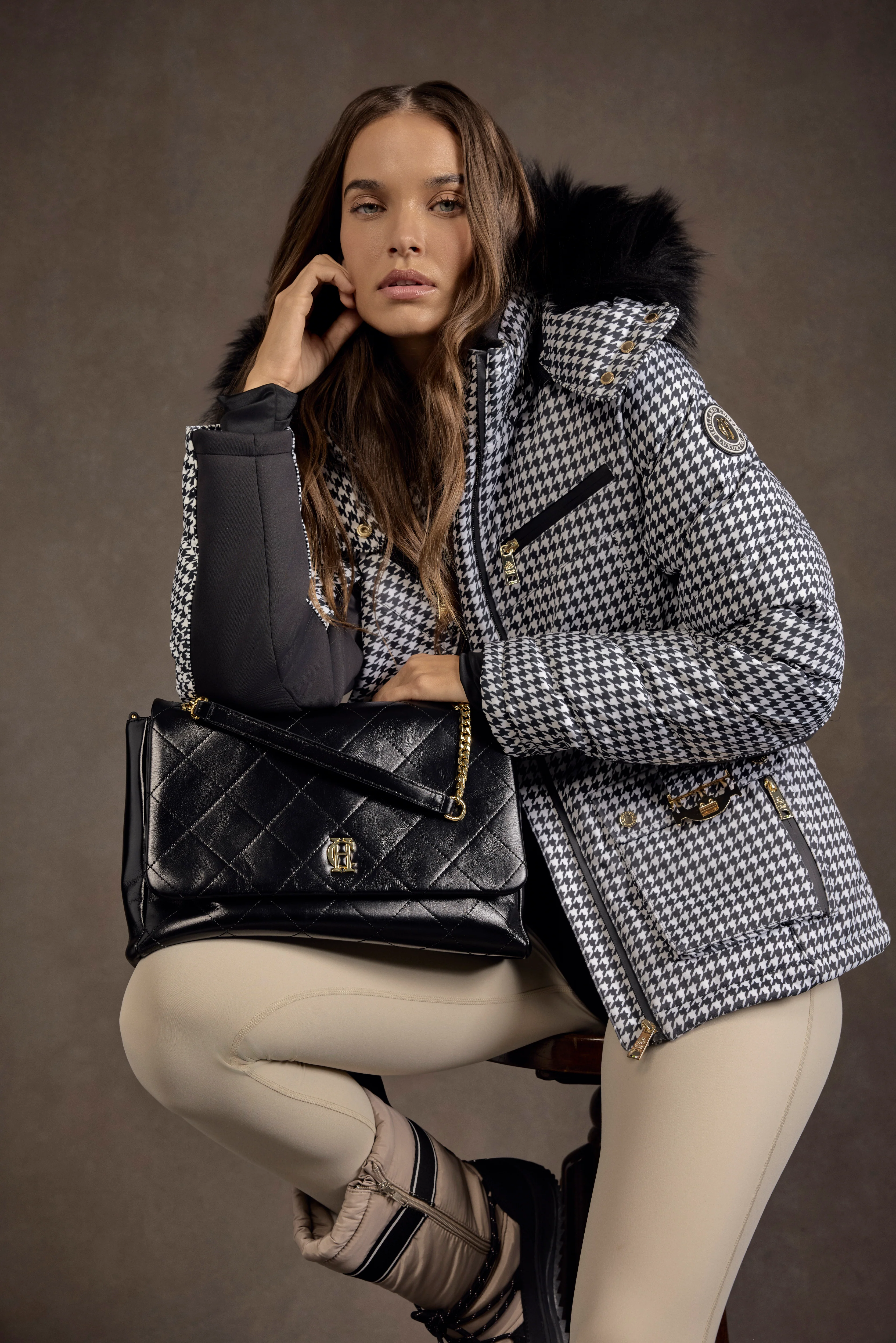 Ski Jacket (Houndstooth)