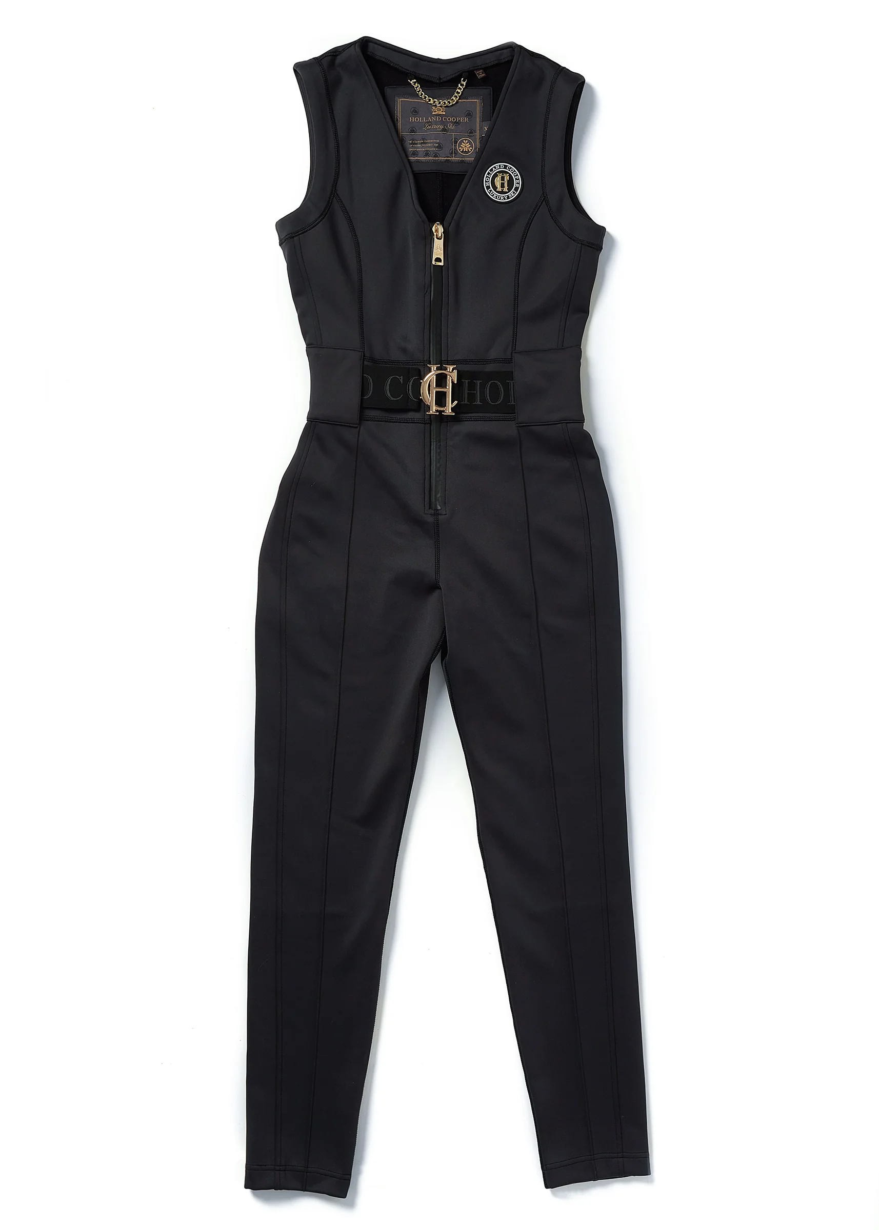 Sleeveless Ski Suit (Black) - Image 9