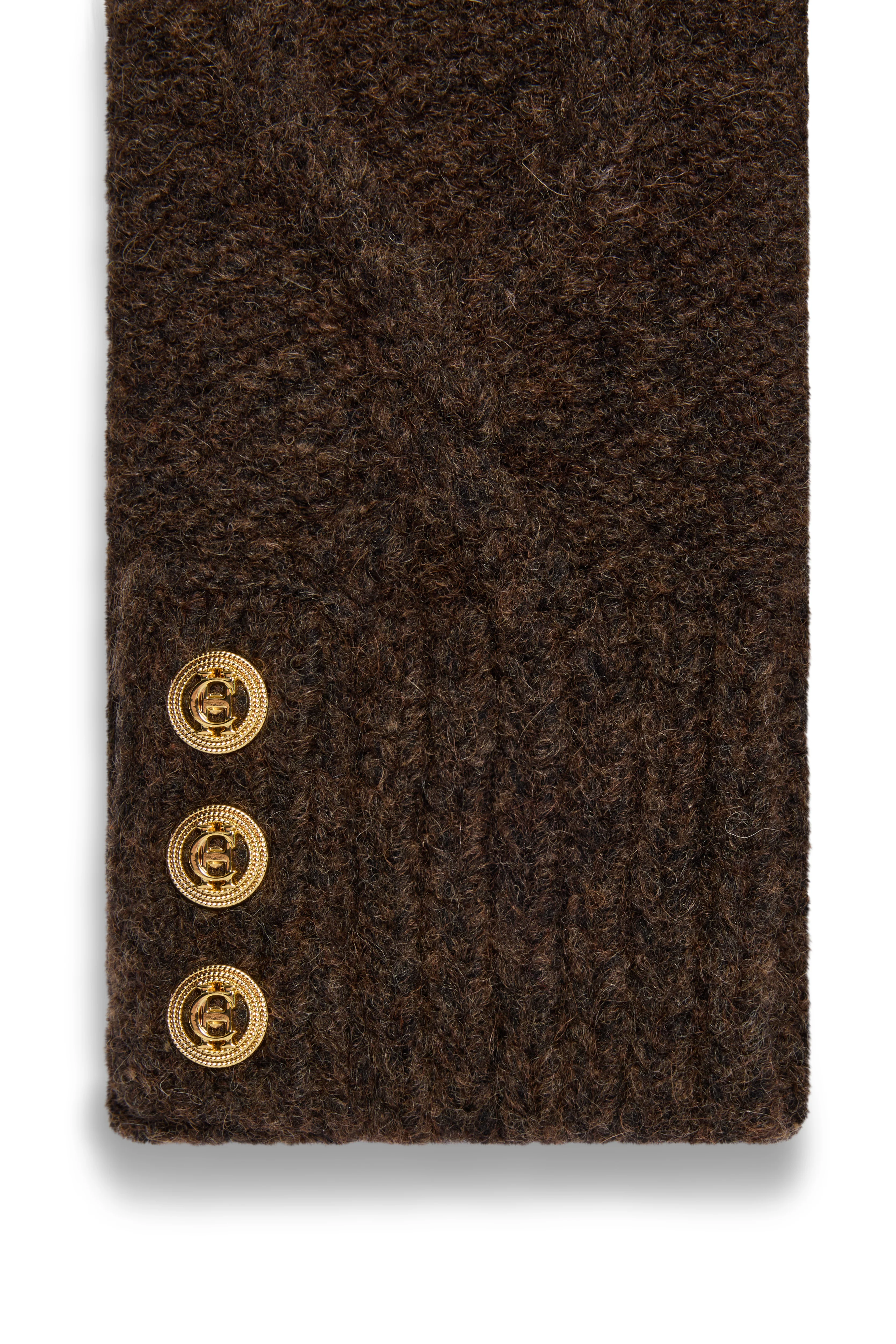 Sloane Fingerless Gloves (Chocolate) - Image 3