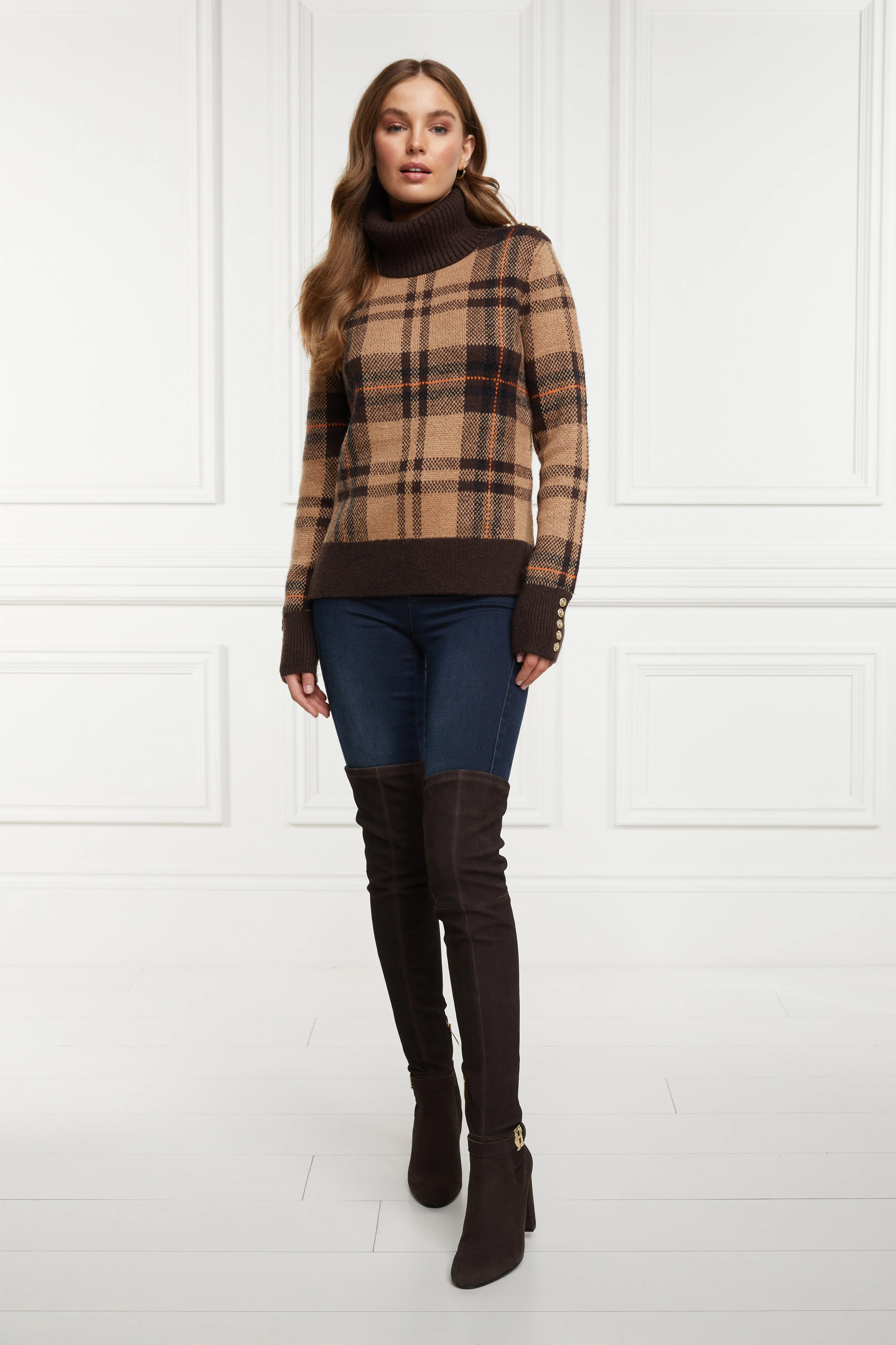 Sloane Over The Knee Boot (Chocolate) - Image 10