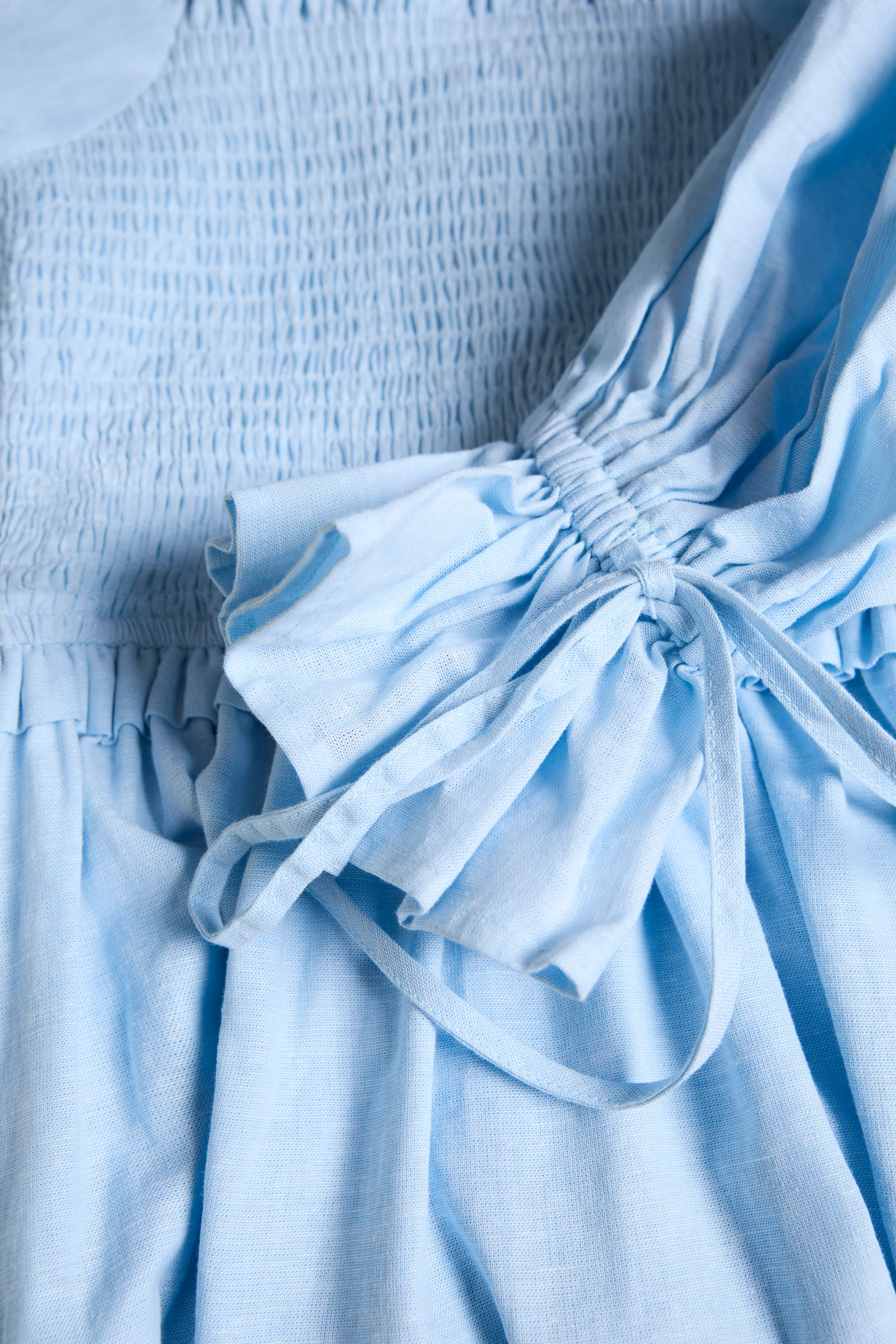 Smock Dress (Pale Blue Chambray) - Image 11