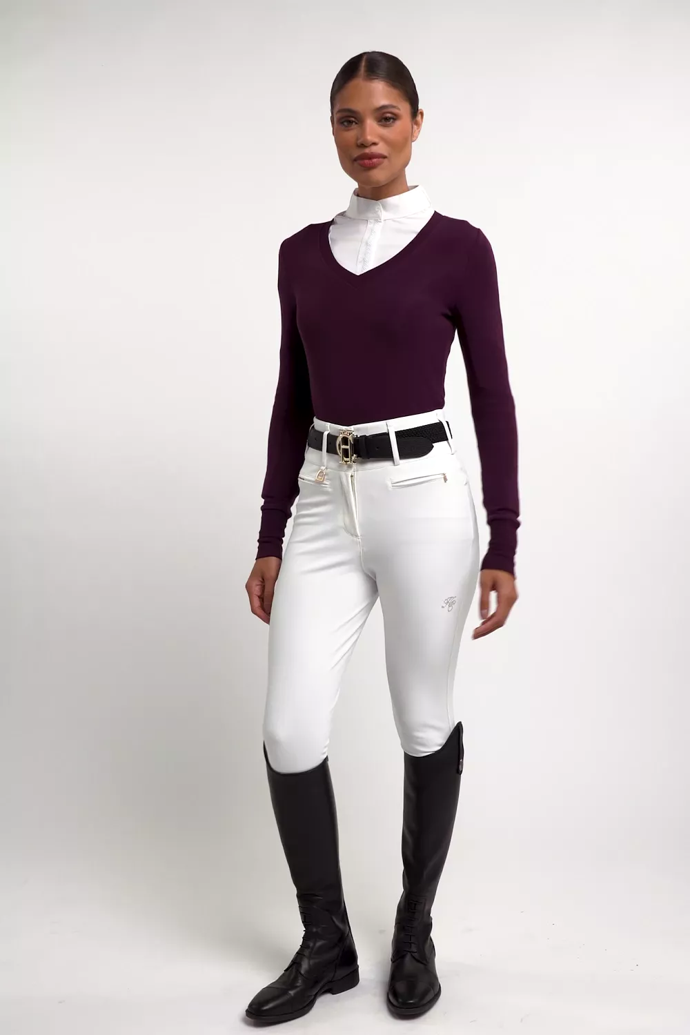 Soft Touch V-Neck (Aubergine) - Image 5