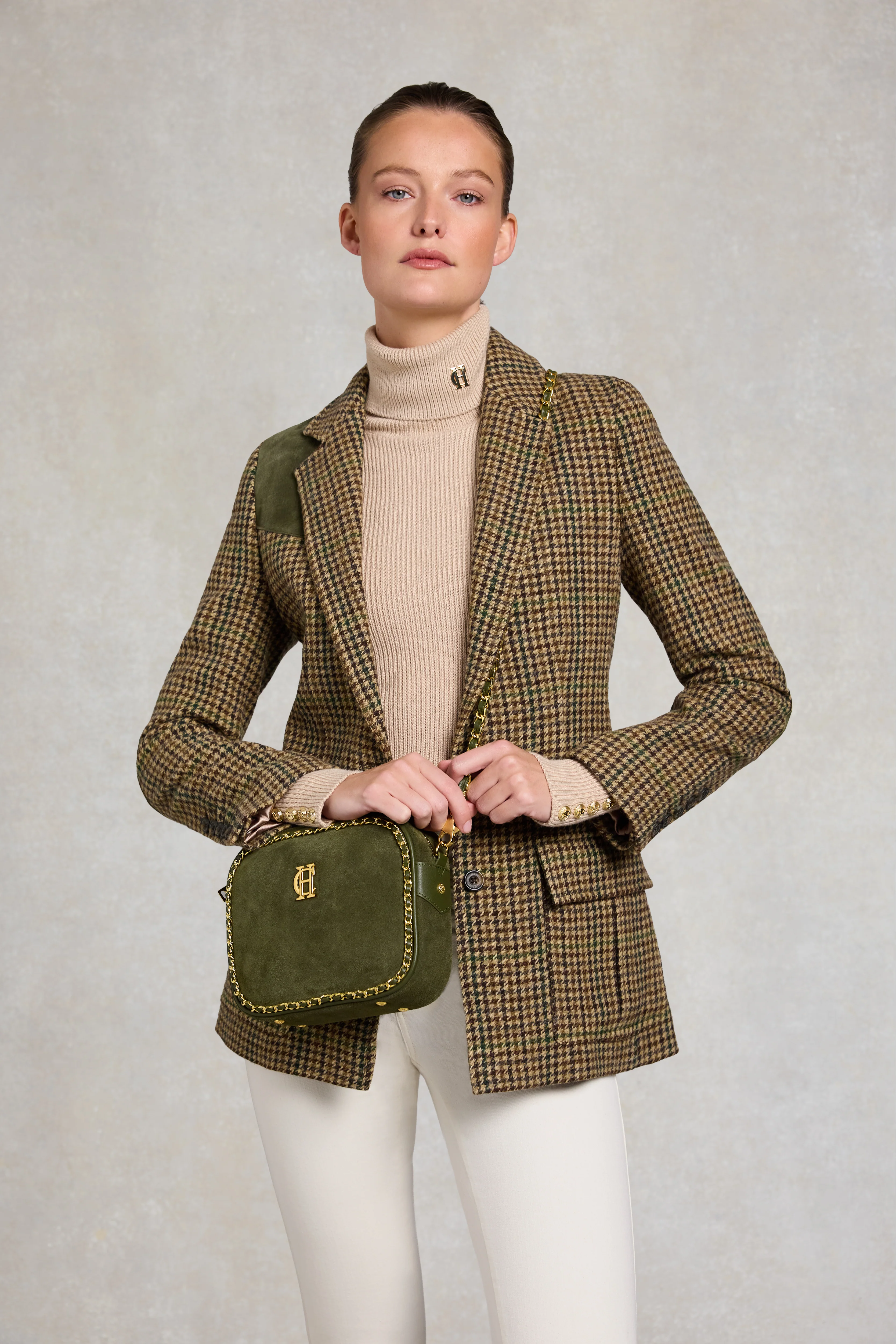Soho Camera Bag (Olive Suede) - Image 3