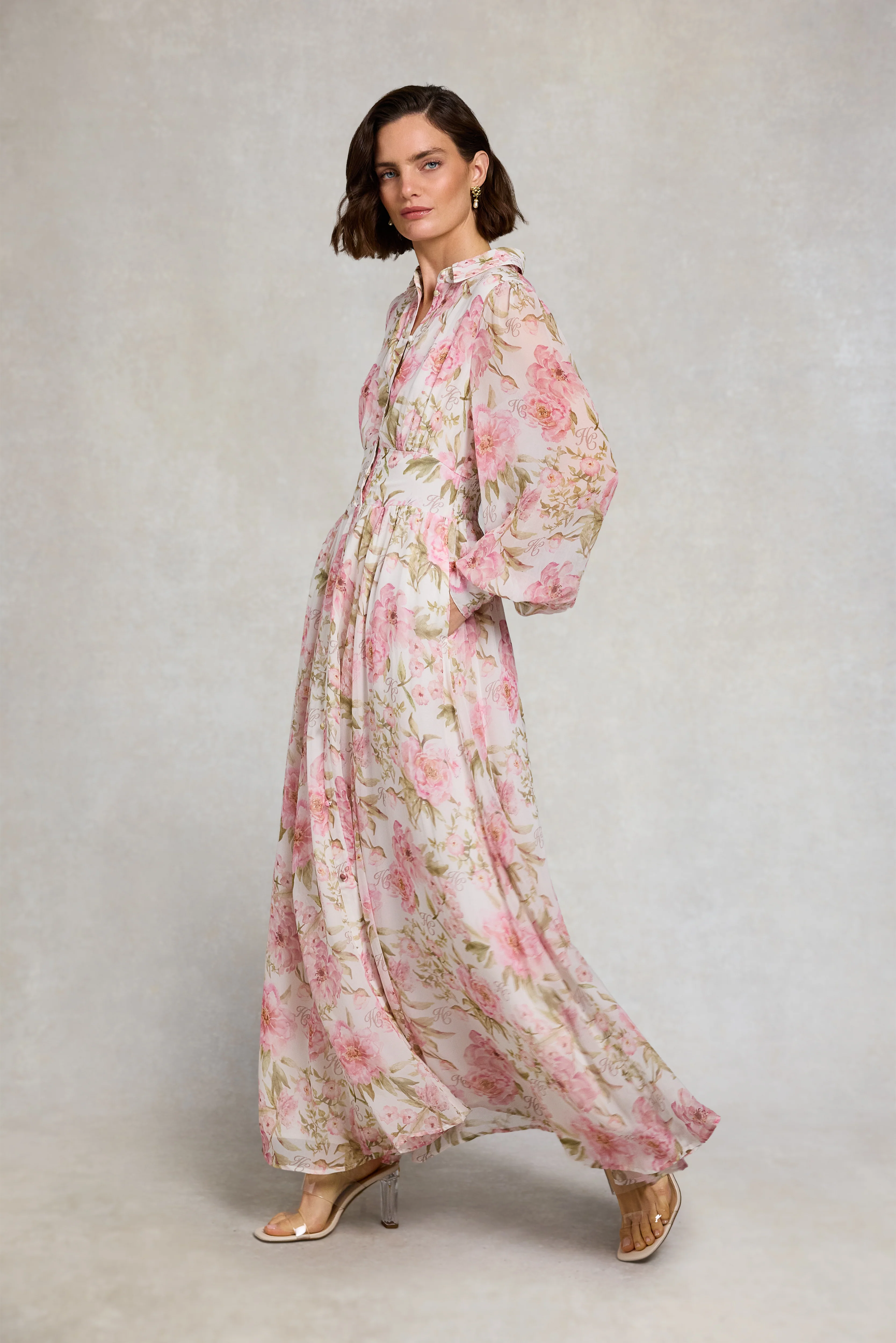 Sorrento Shirt Dress (Peony Ecru Floral) - Image 7