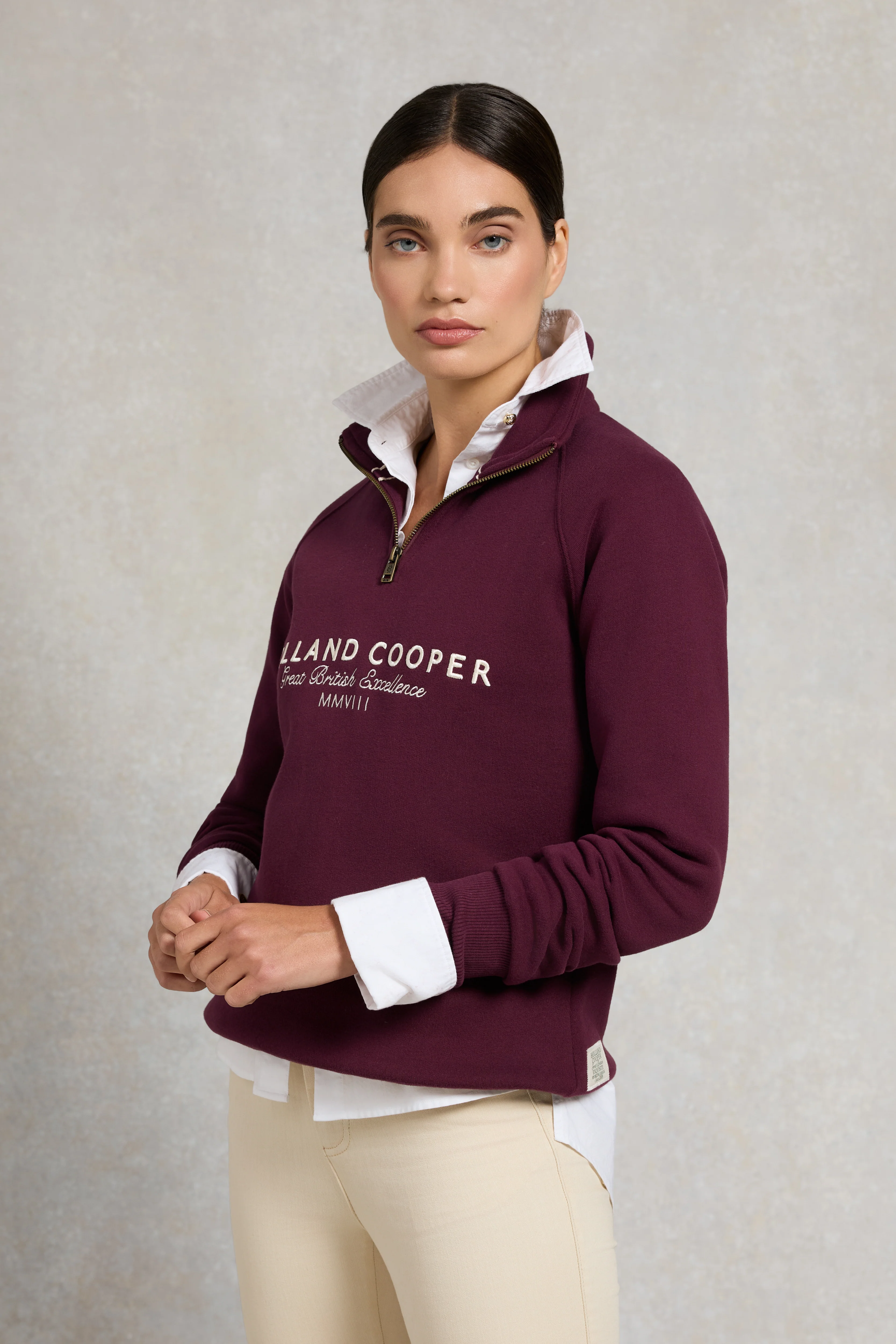 Sporting Goods Zip Henley (Mulberry) - Image 8