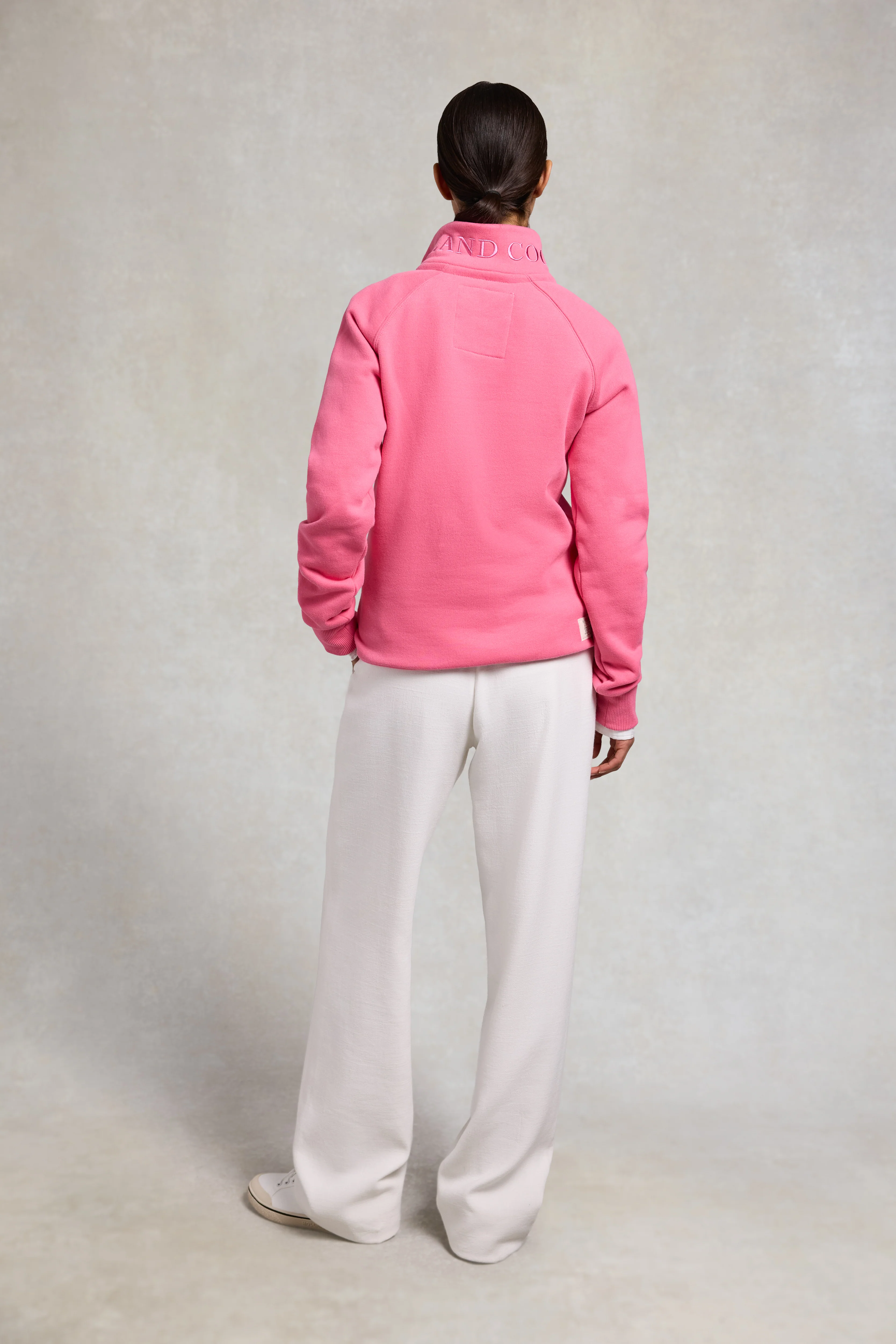 Sporting Goods Zip Henley (Peony Pink) - Image 6