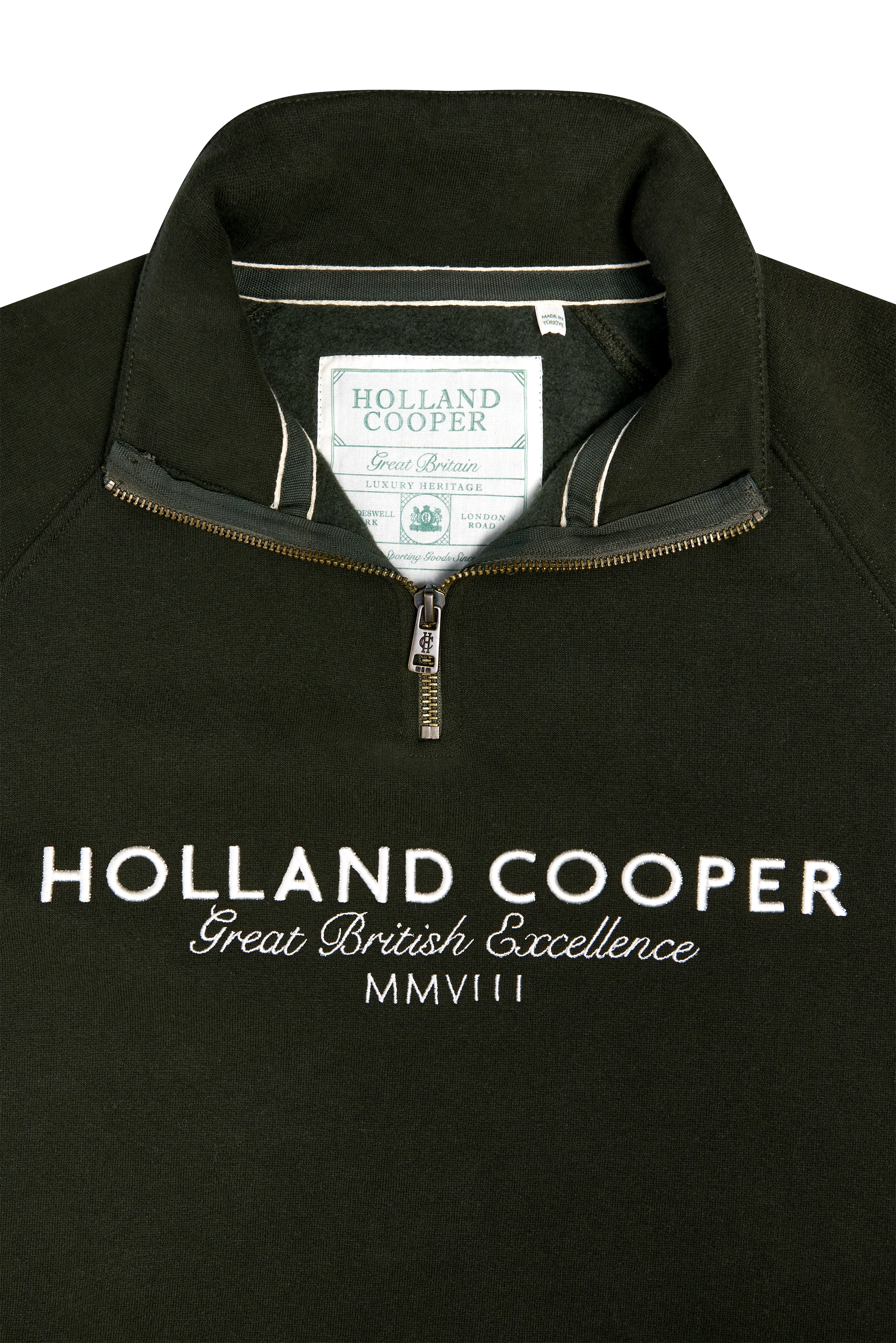 Sporting Goods Zip Henley (Racing Green) - Image 6
