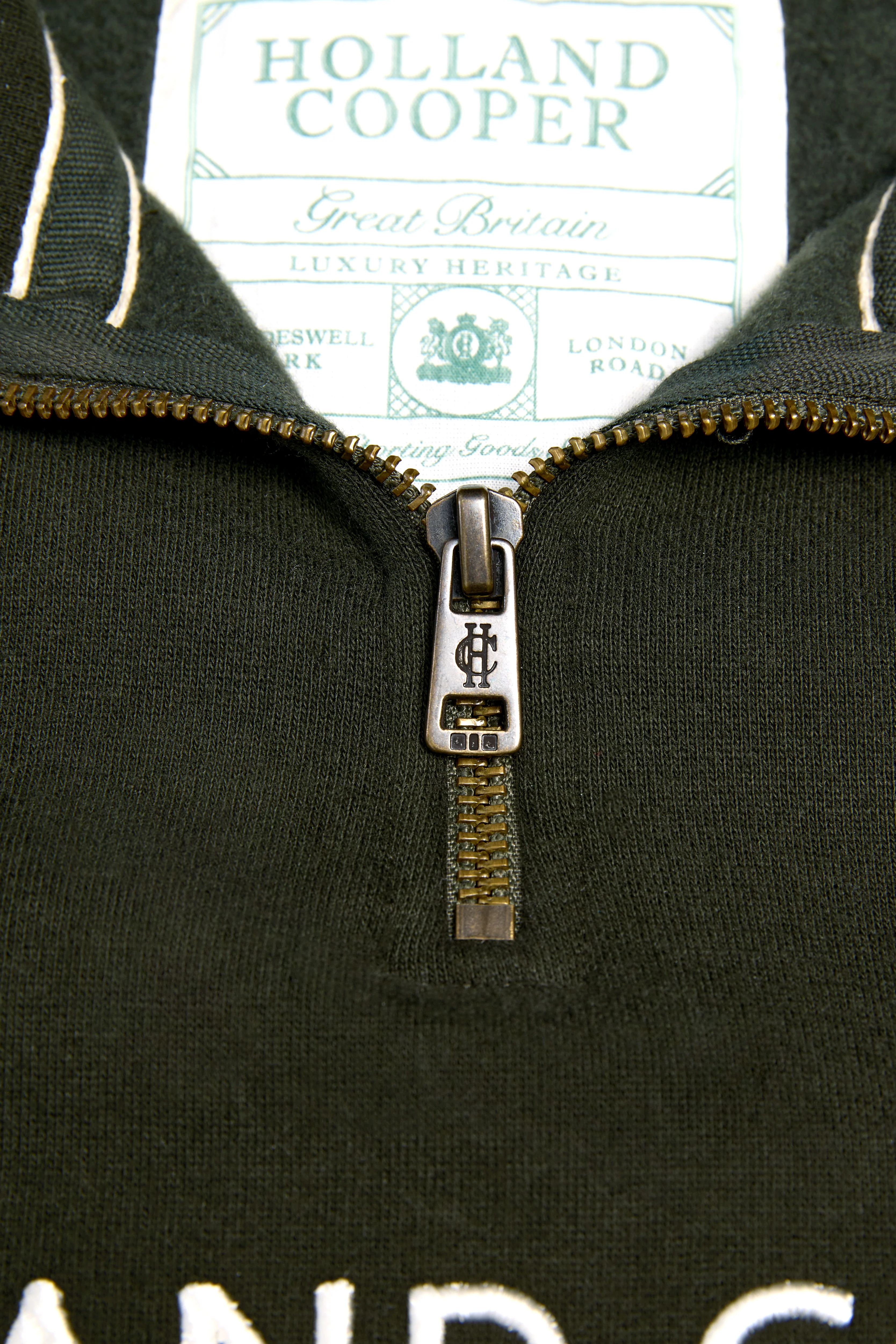 Sporting Goods Zip Henley (Racing Green) - Image 8