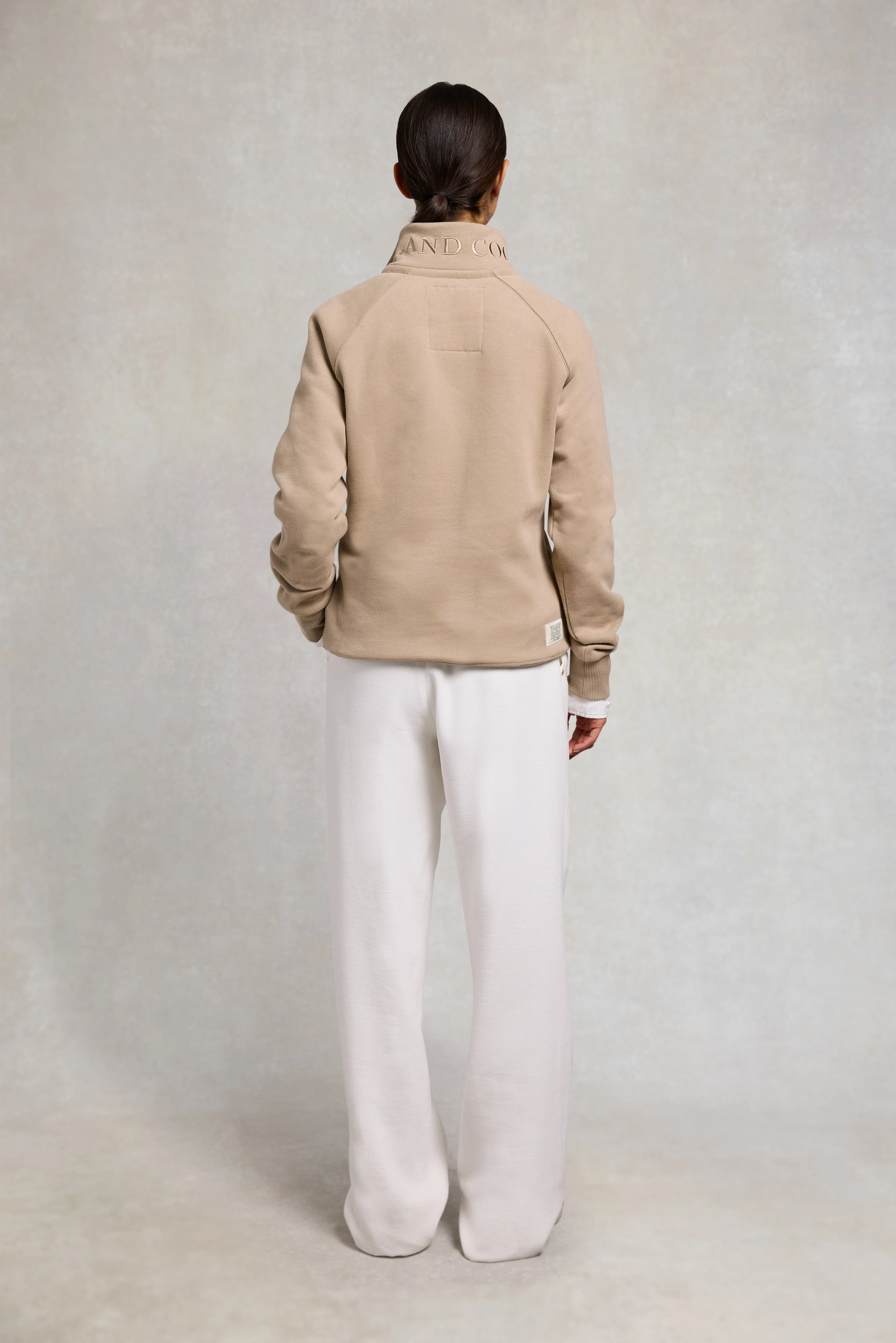 Sporting Goods Zip Henley (Taupe) - Image 4
