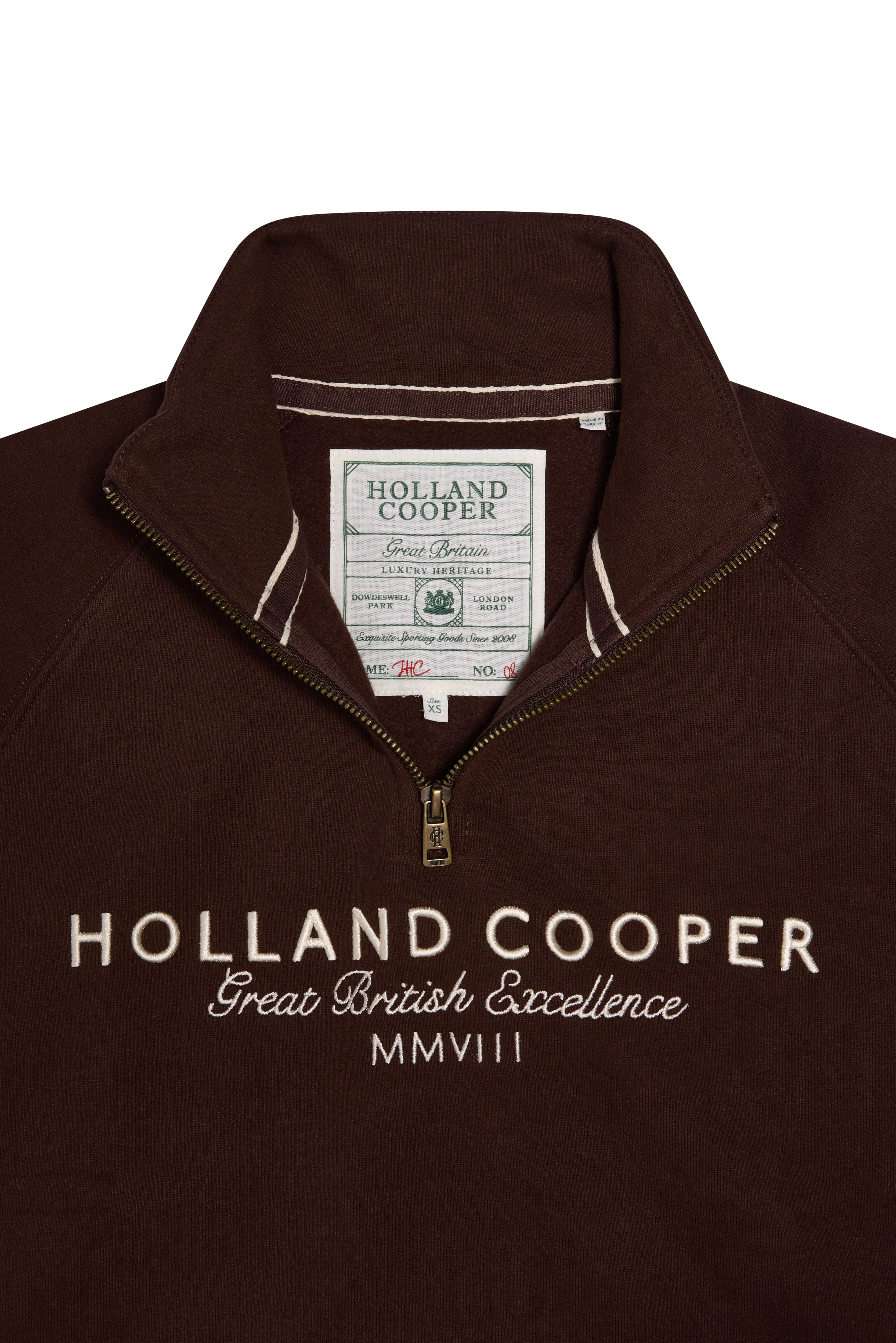 Sporting Goods Zip Henley (Walnut) - Image 6