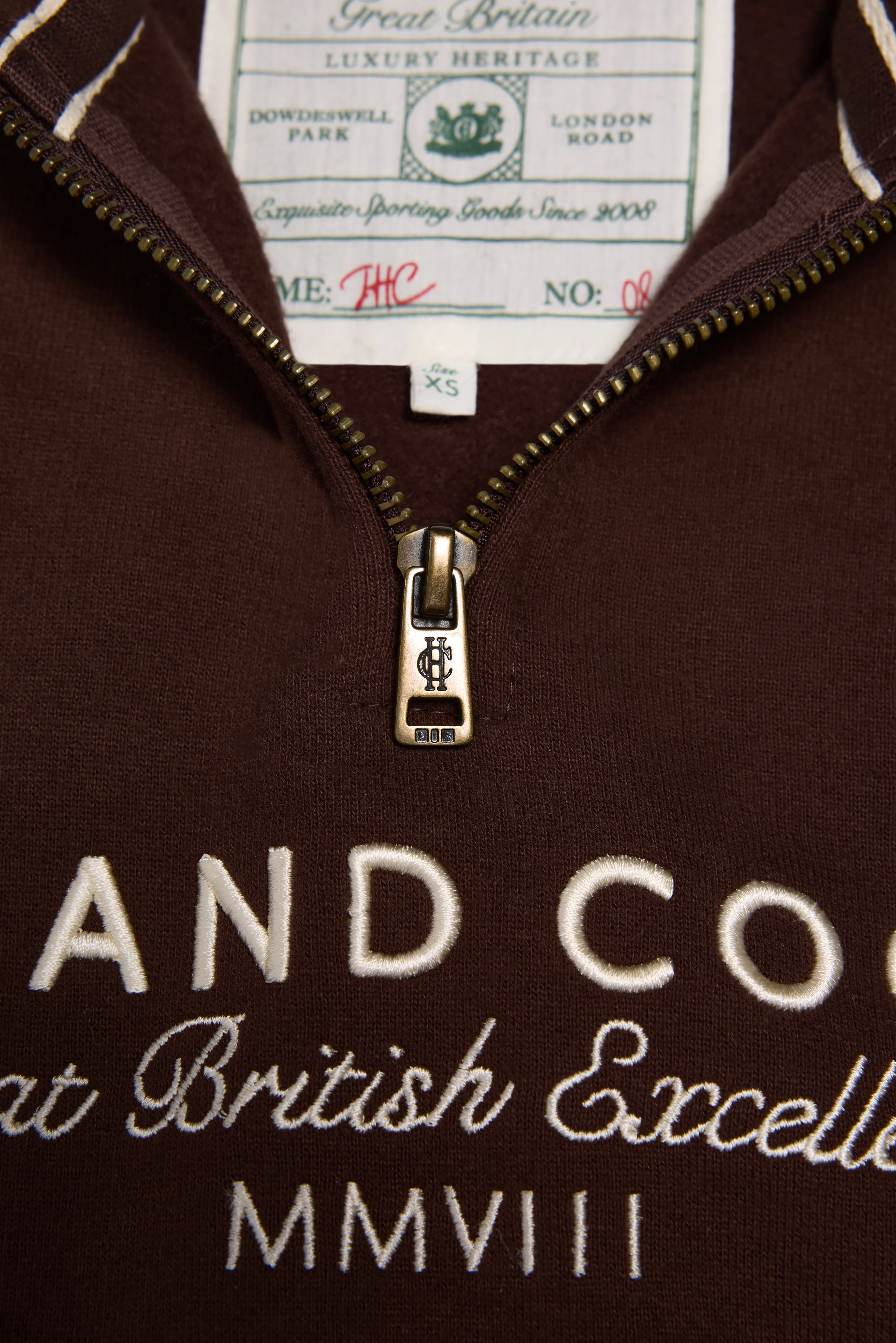 Sporting Goods Zip Henley (Walnut) - Image 7