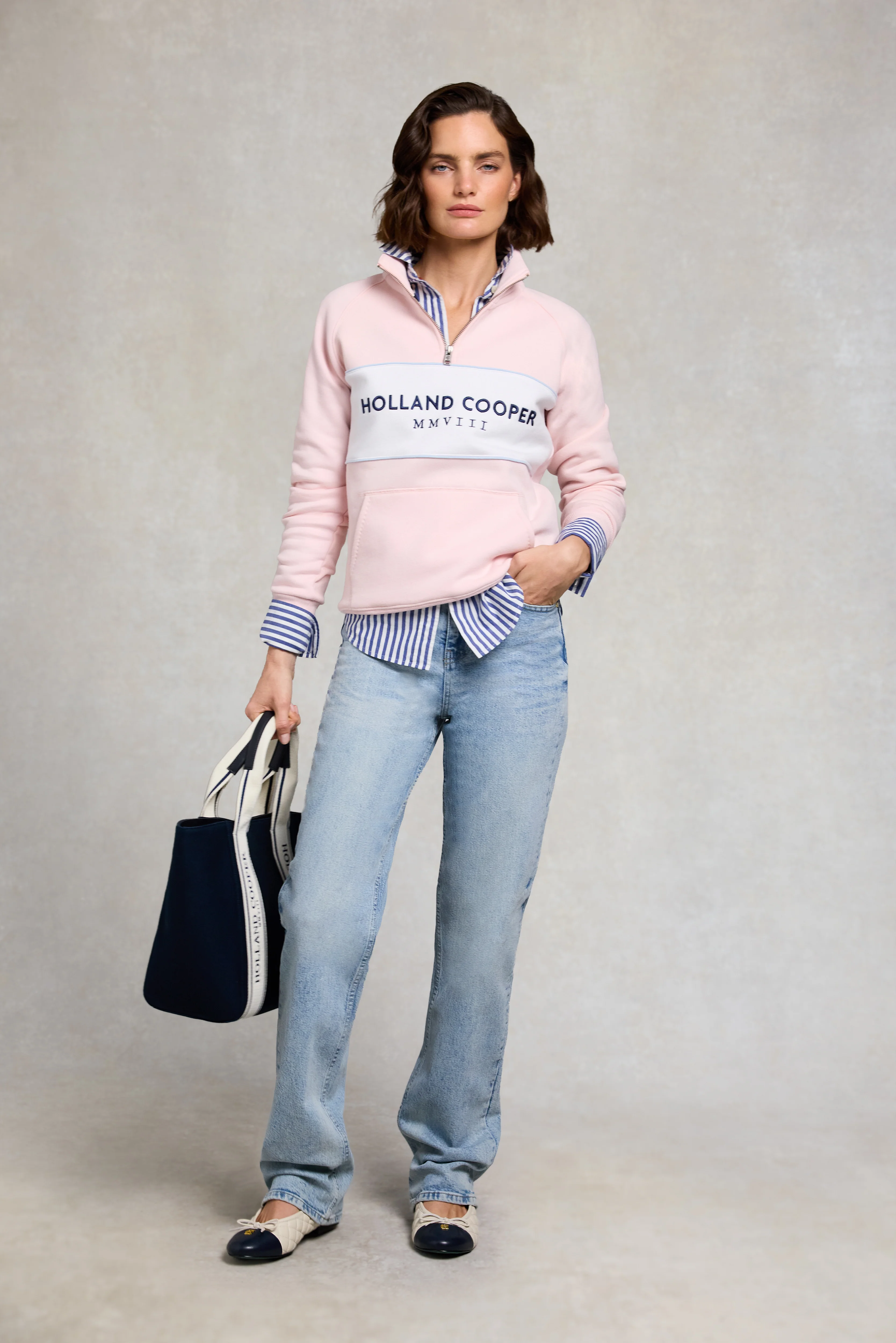 Sporting Heritage Zip Henley (Pink) - Image 5