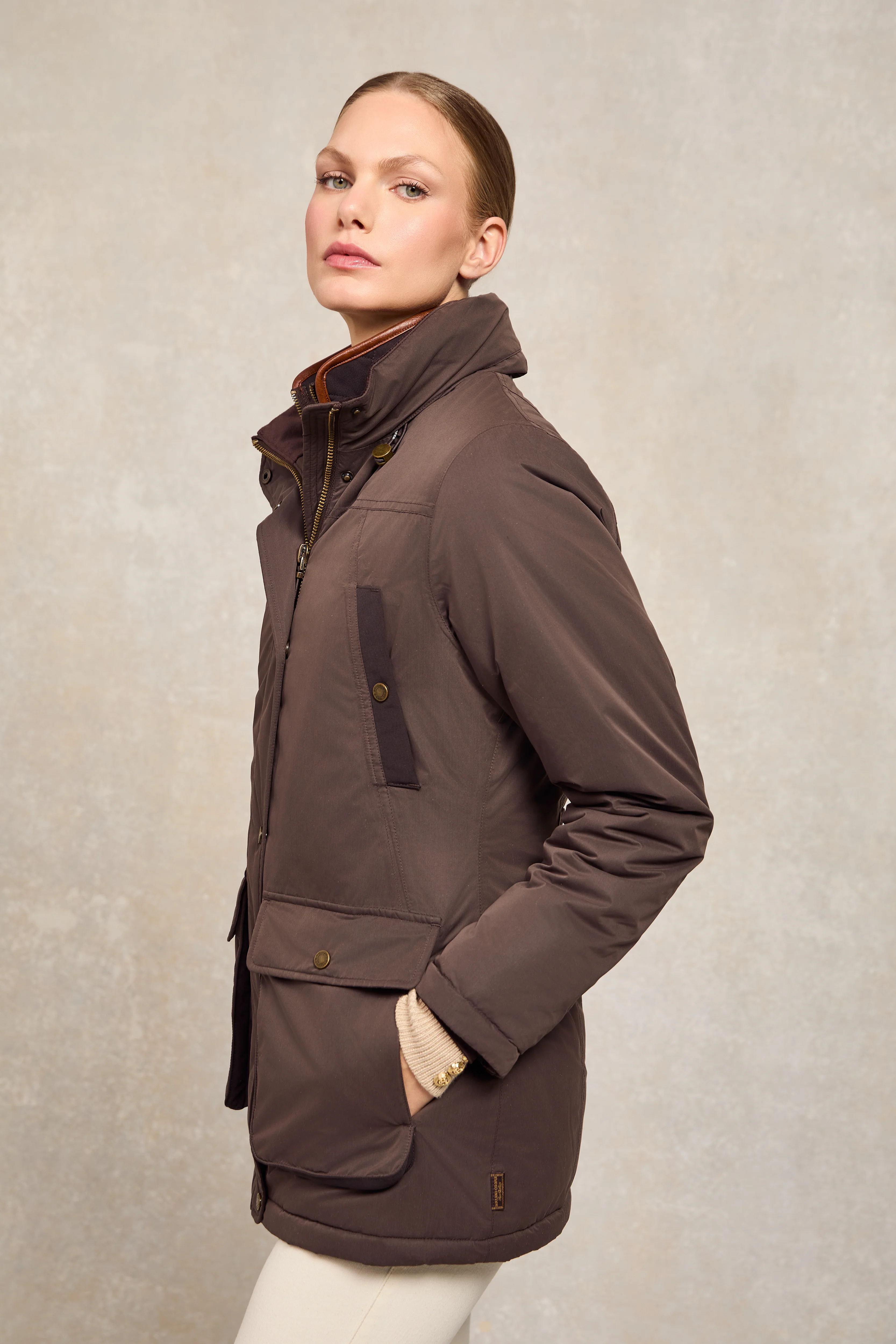 Stamford Country Coat (Chocolate) - Image 3